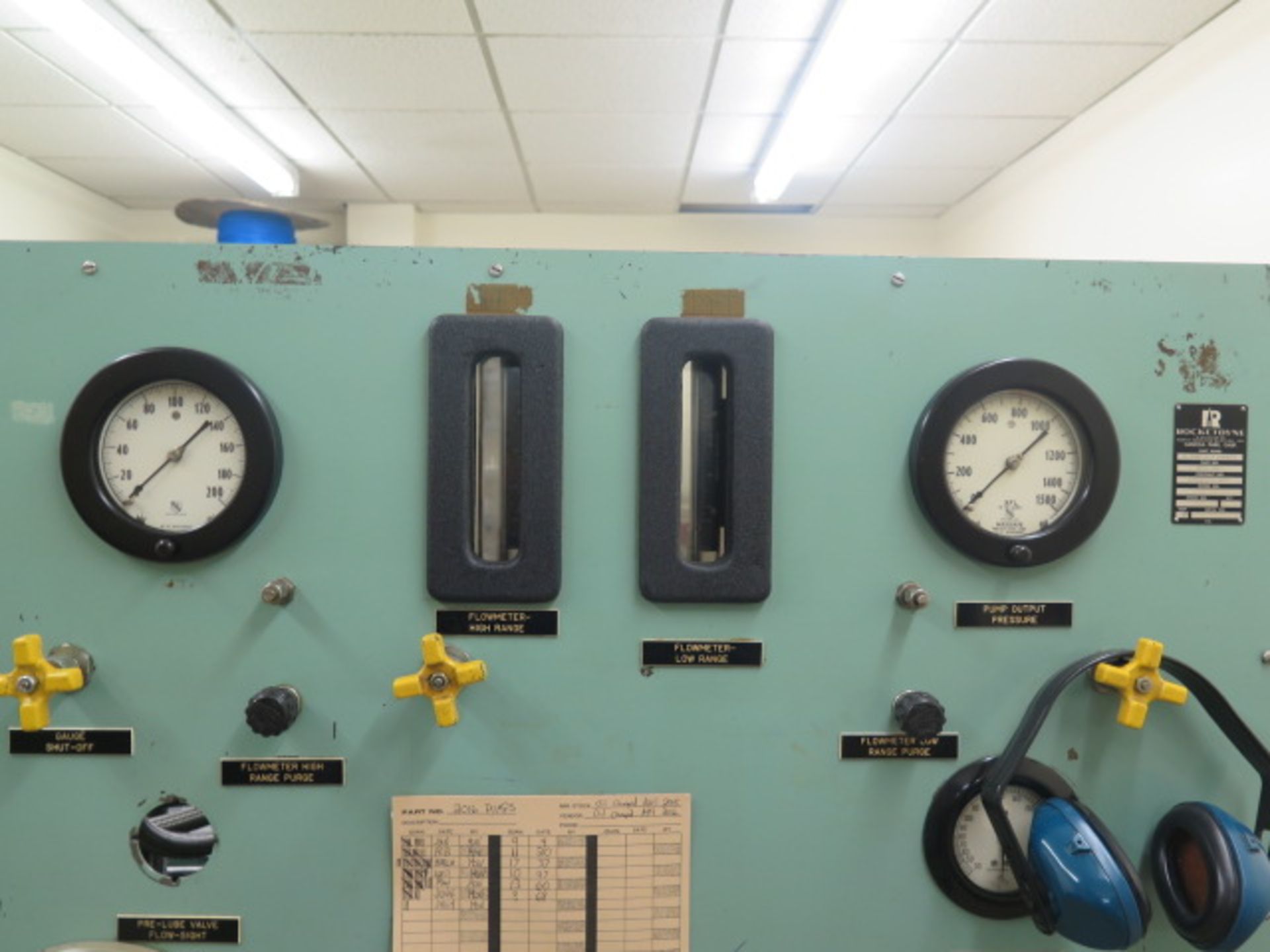 Rocketdyne Oil Pump Test Console w/ Acces and Shelving - Image 9 of 11