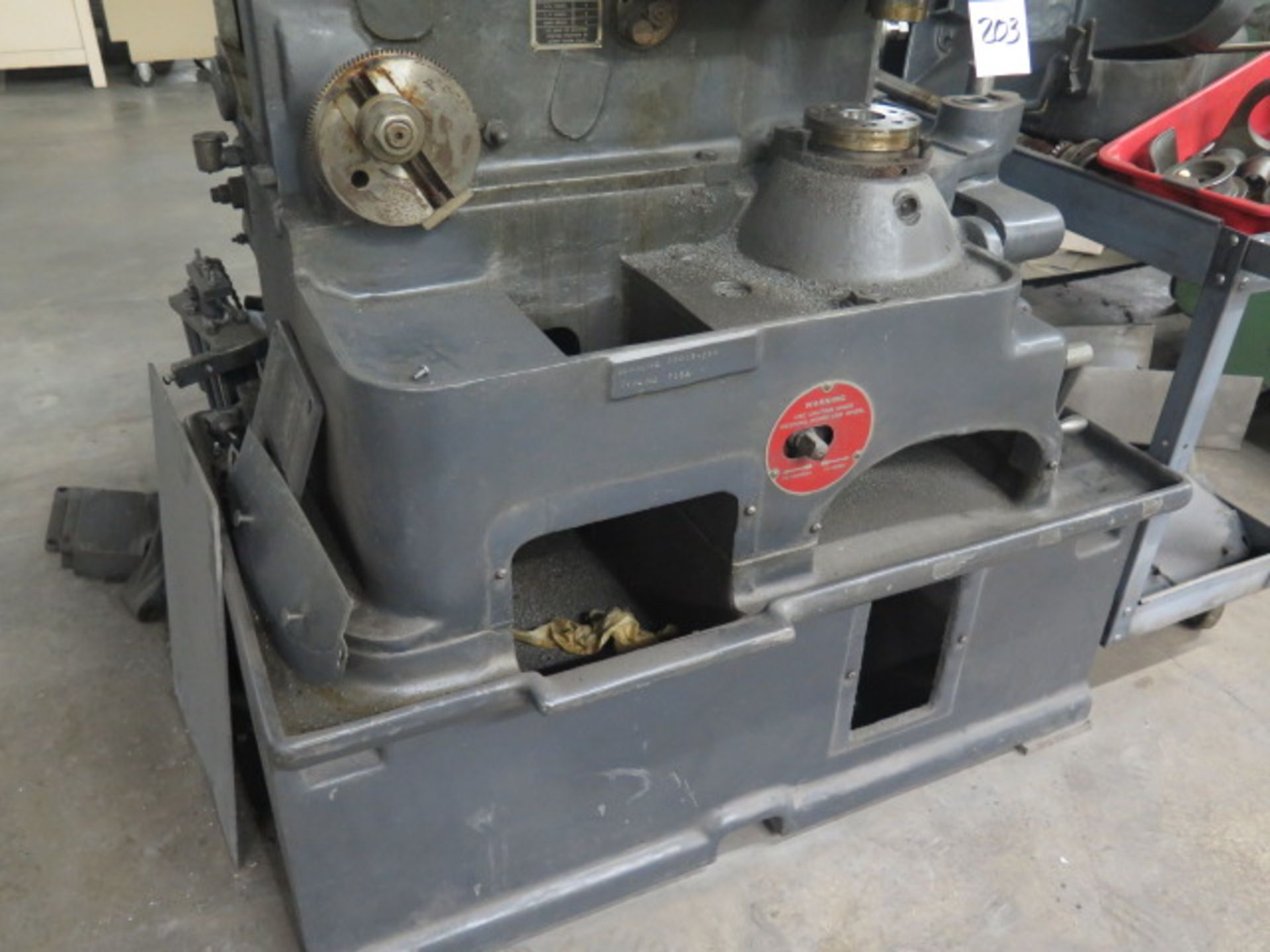Fellows Type 715A Gear Shaper s/n 29013-259 (FOR PARTS) - Image 3 of 6
