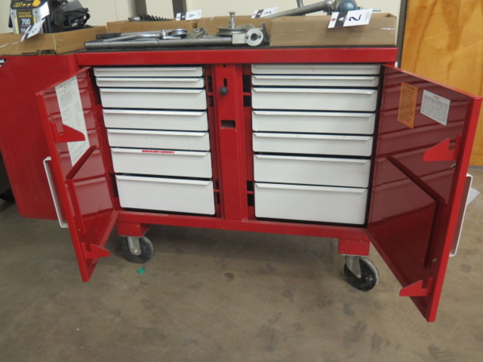 Knaack Service Cart w/ Kennedy Side Box - Image 2 of 9