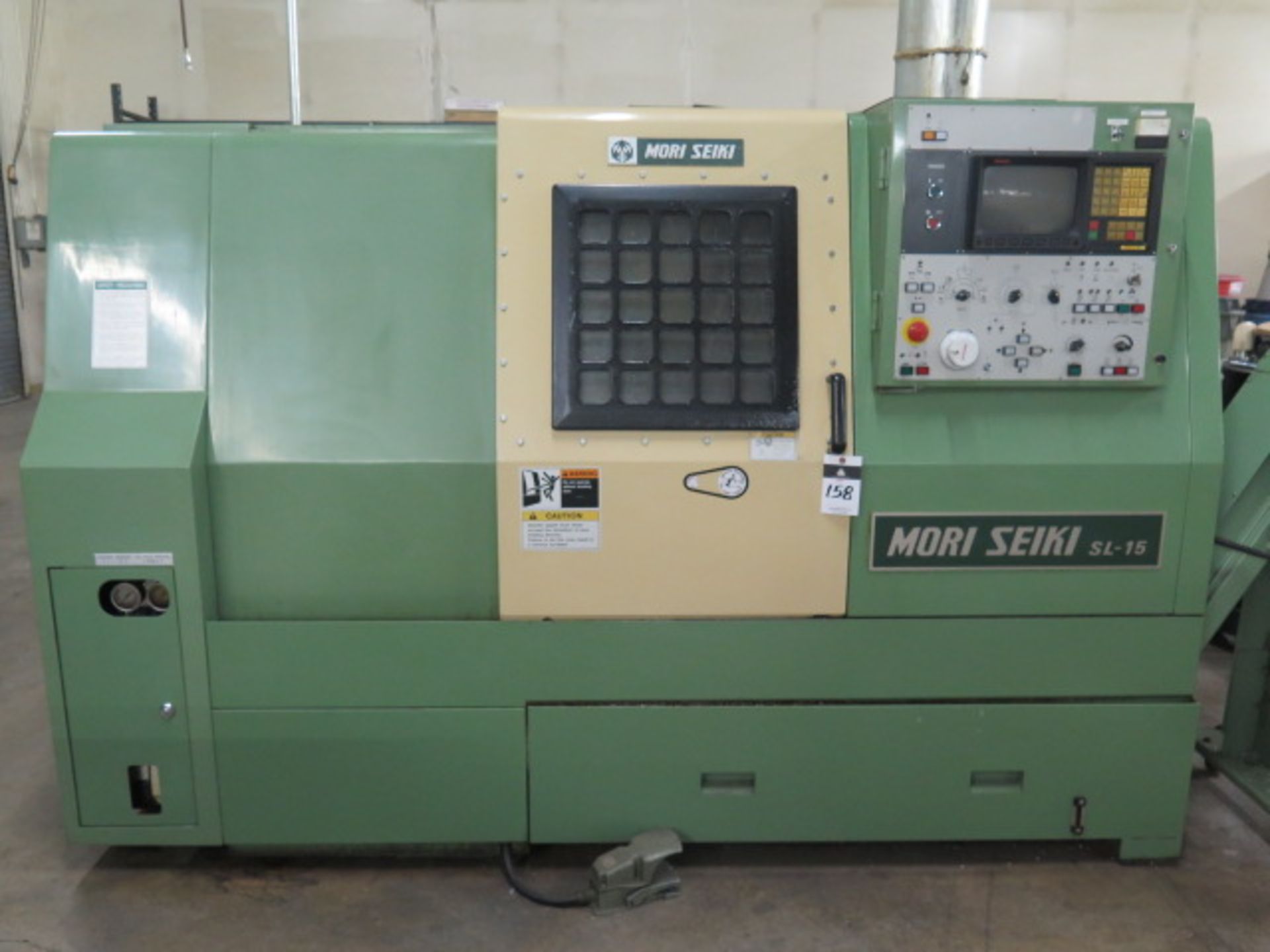 Mori Seiki SL-15 CNC Turning Center s/n 339 w/ (NEEDS PARAMETERS)Fanuc Series 10T Controls, Tool Pr