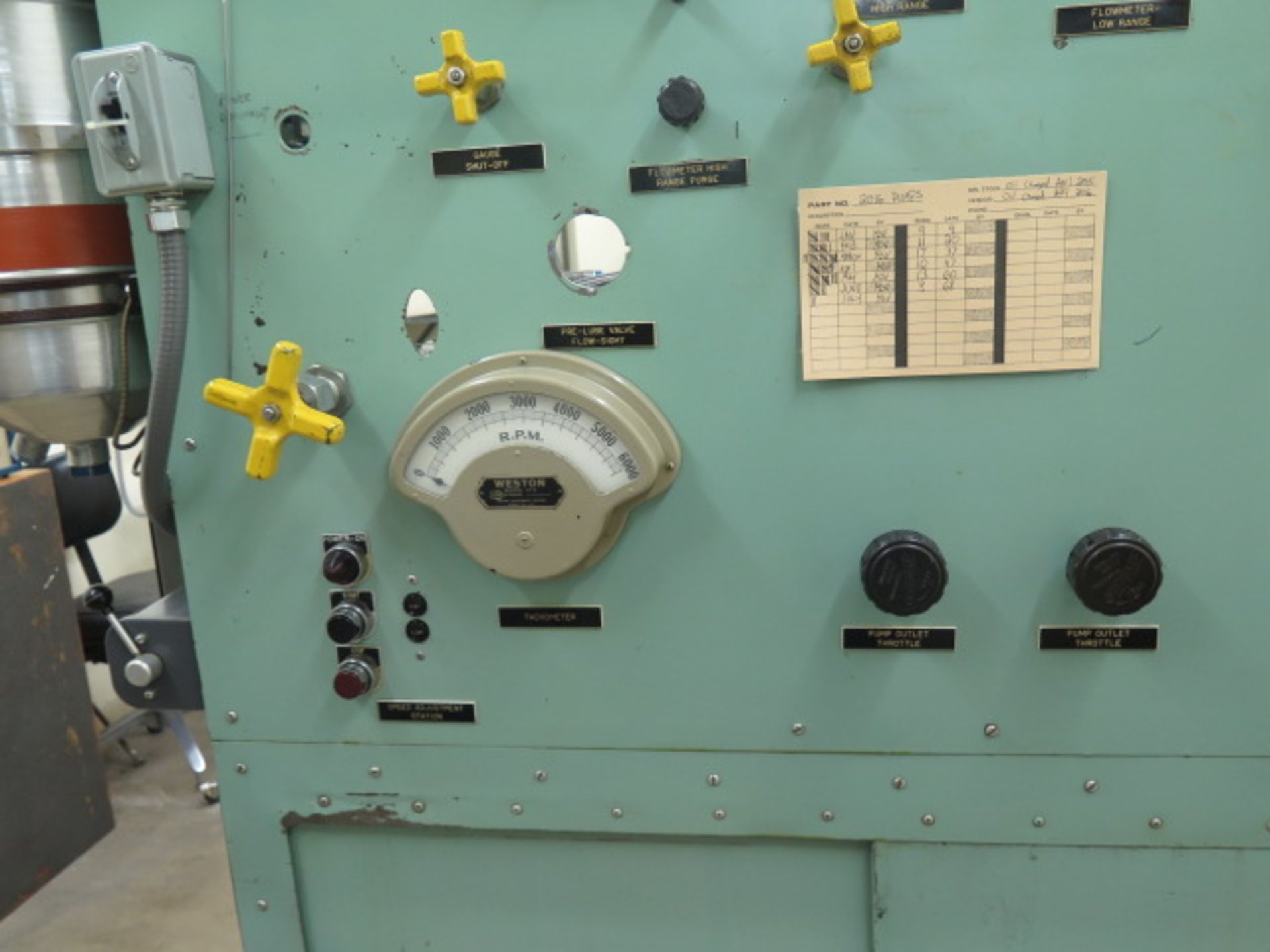 Rocketdyne Oil Pump Test Console w/ Acces and Shelving - Image 10 of 11