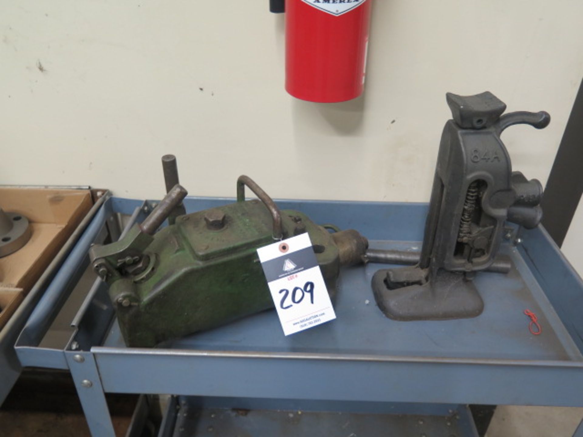 Simplex 84A Machine Jack and Greenlee Hydraulic Pump