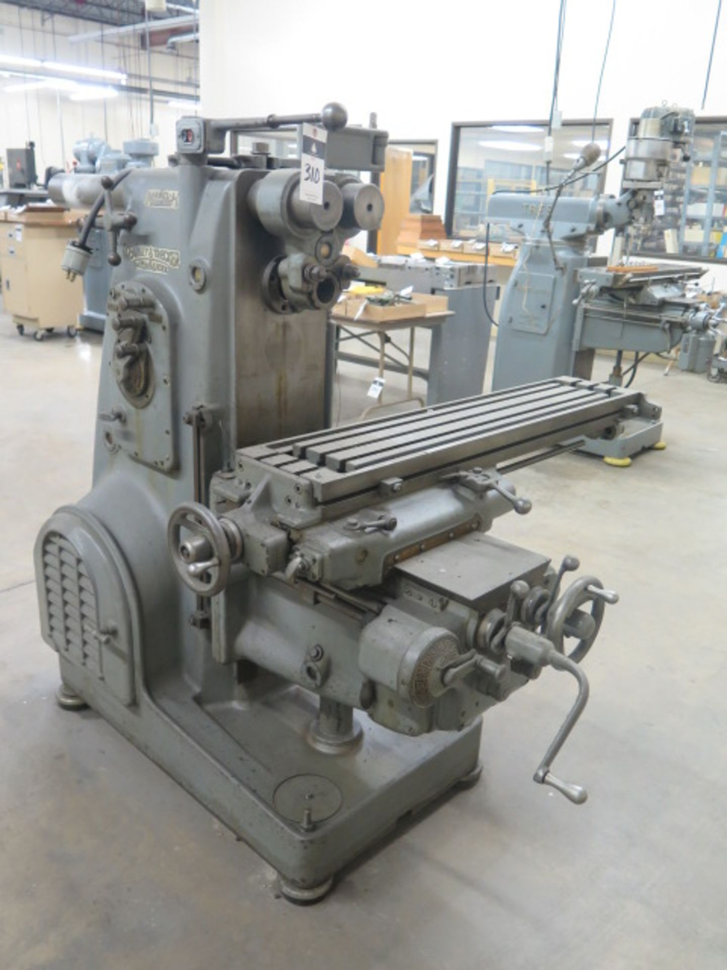 Kearney & Trecker Milwaukee No. 2 Plain mdl. H Horizontal Mill s/n 3/5989 w/ 35-1400 RPM, 50-Taper