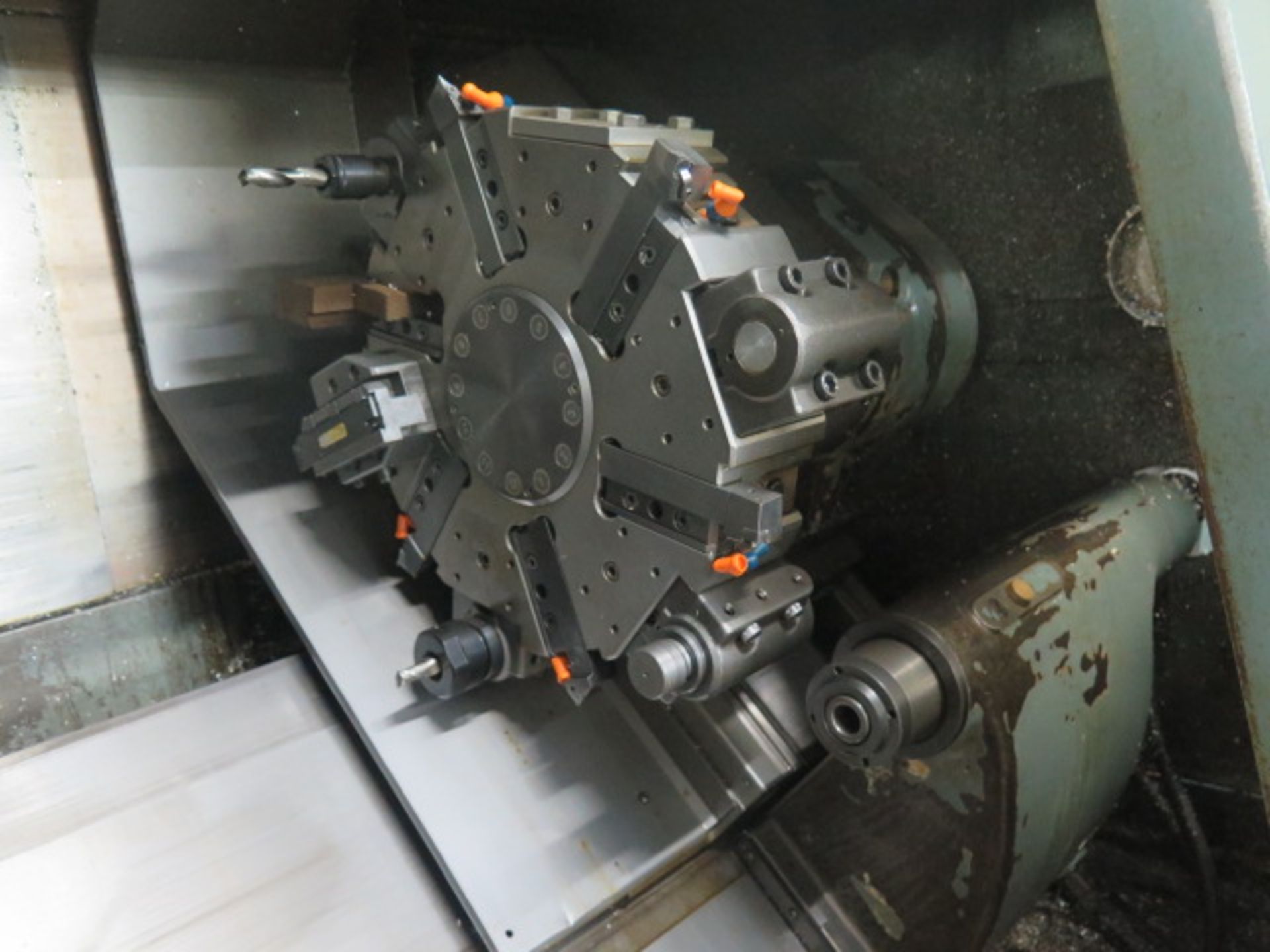 Mori Seiki SL-3B CNC Turning Center s/n 4262 w/ Mori-Yasnac Controls, 12-Station Turret, Hydraulic - Image 6 of 15