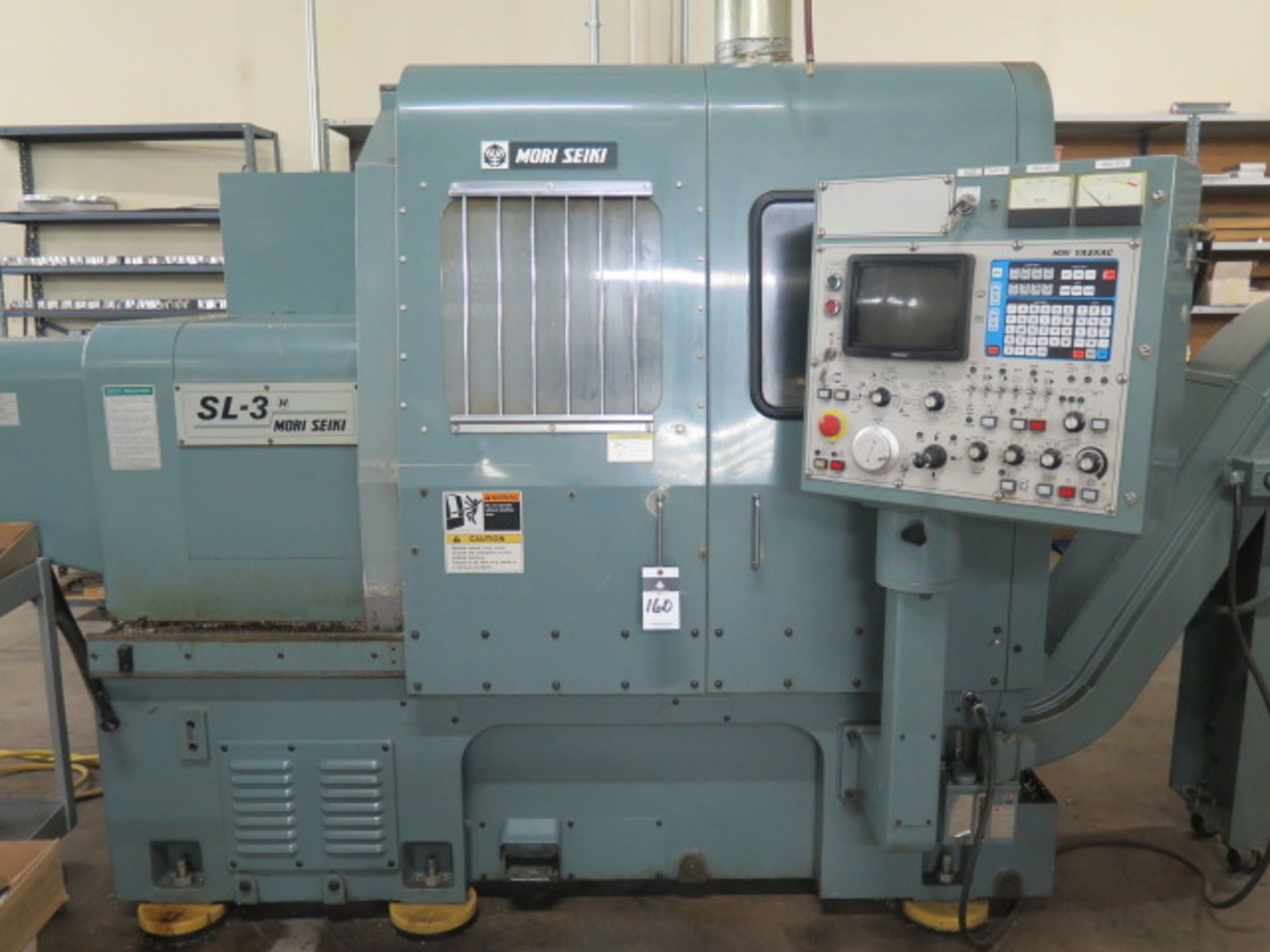 Mori Seiki SL-3B CNC Turning Center s/n 4262 w/ Mori-Yasnac Controls, 12-Station Turret, Hydraulic