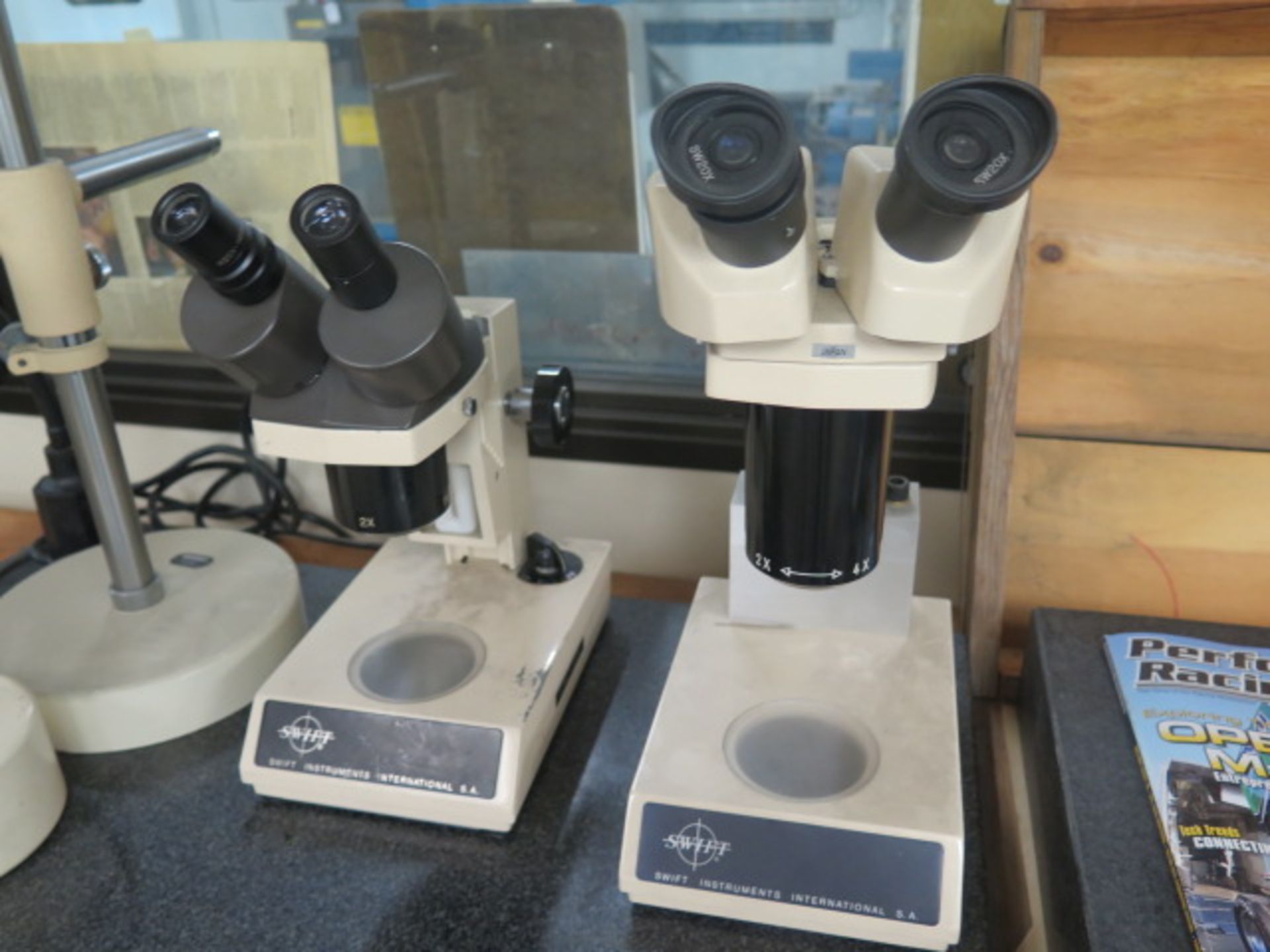 Swift Stereo Microscopes (2) w/ Light Source - Image 2 of 4