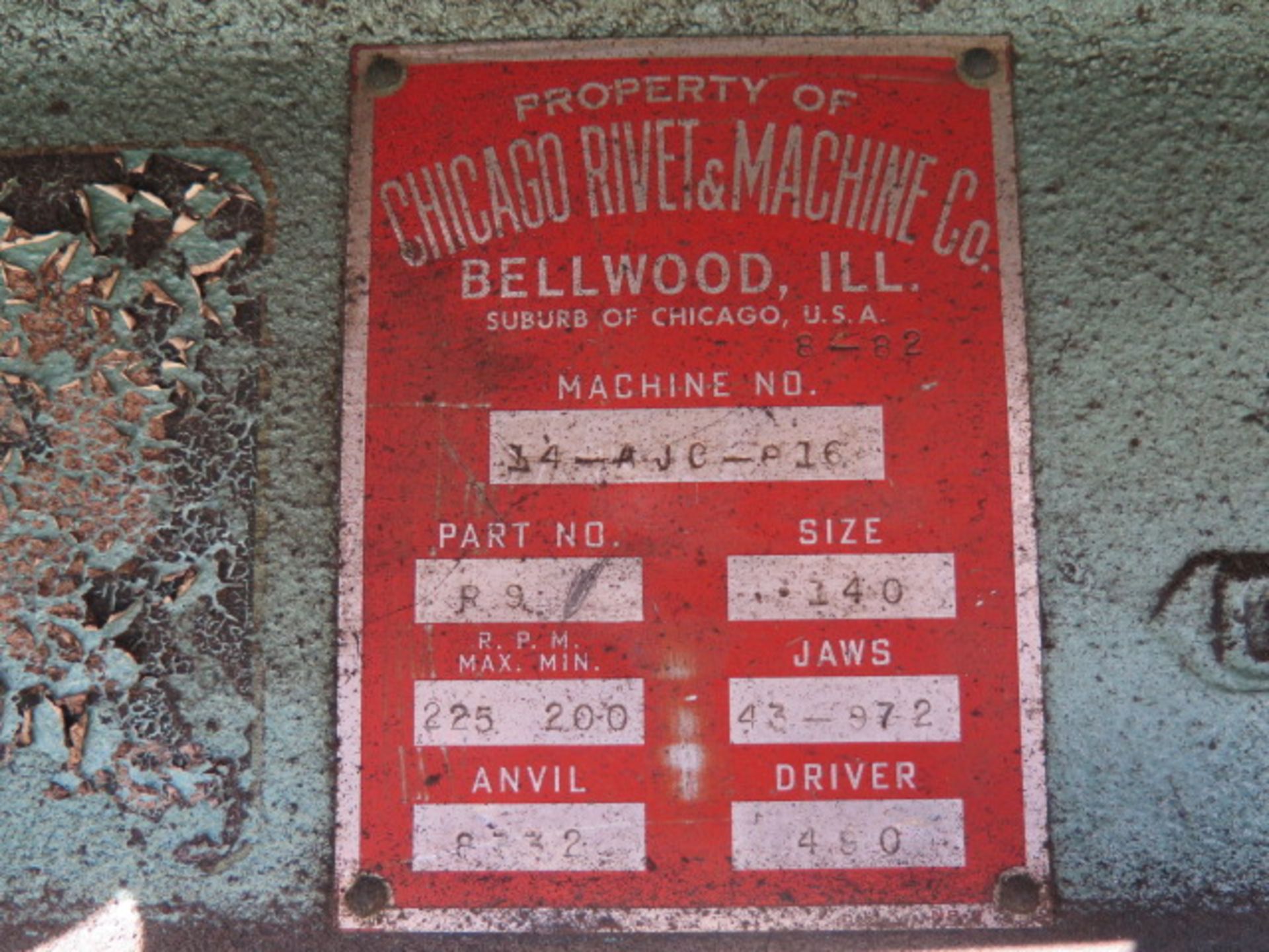 Chicago Riveting Machine w/ 25" Throat - Image 6 of 6