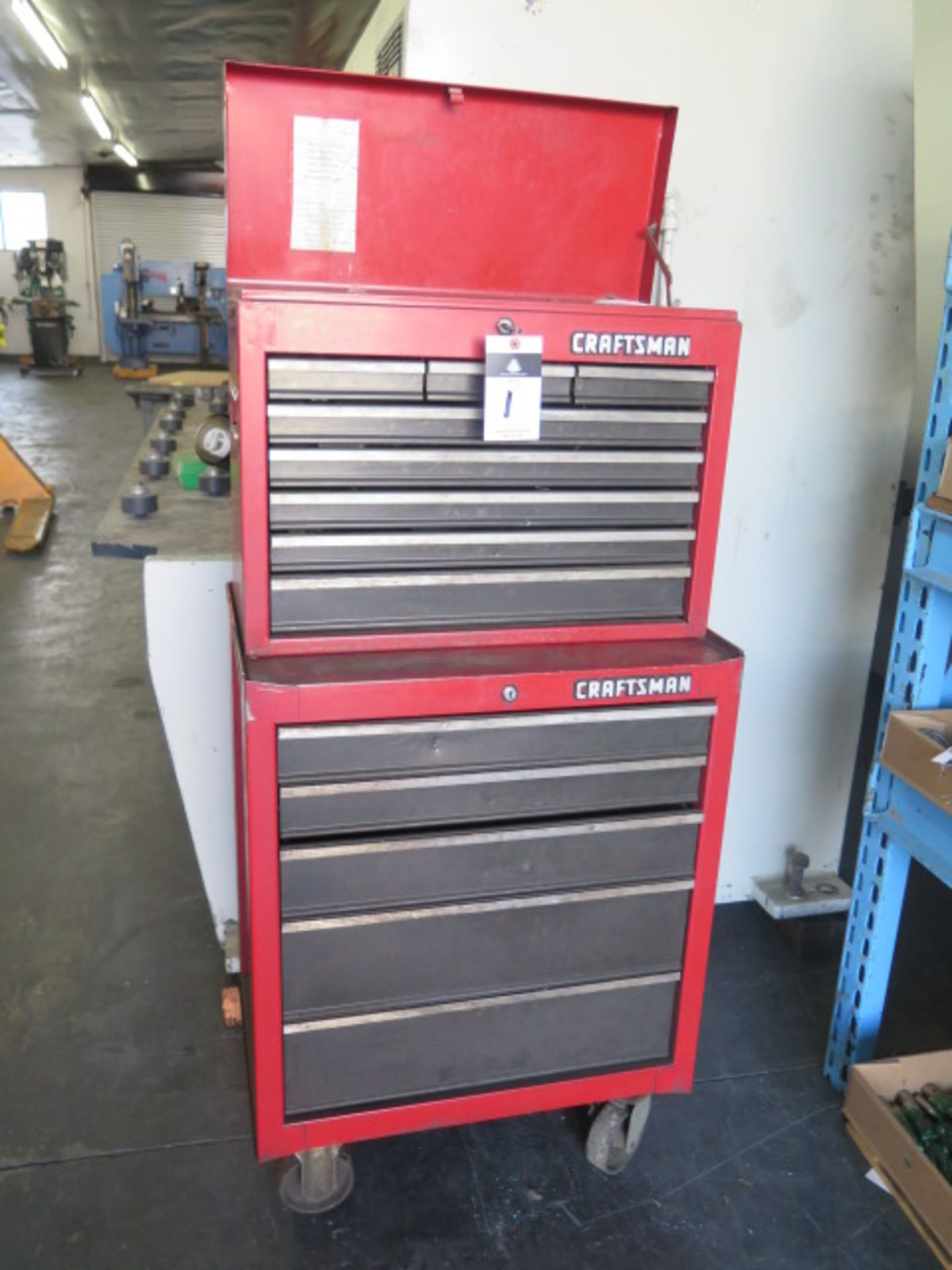 Craftsman Roll-A-Way Tool Box w/ Misc