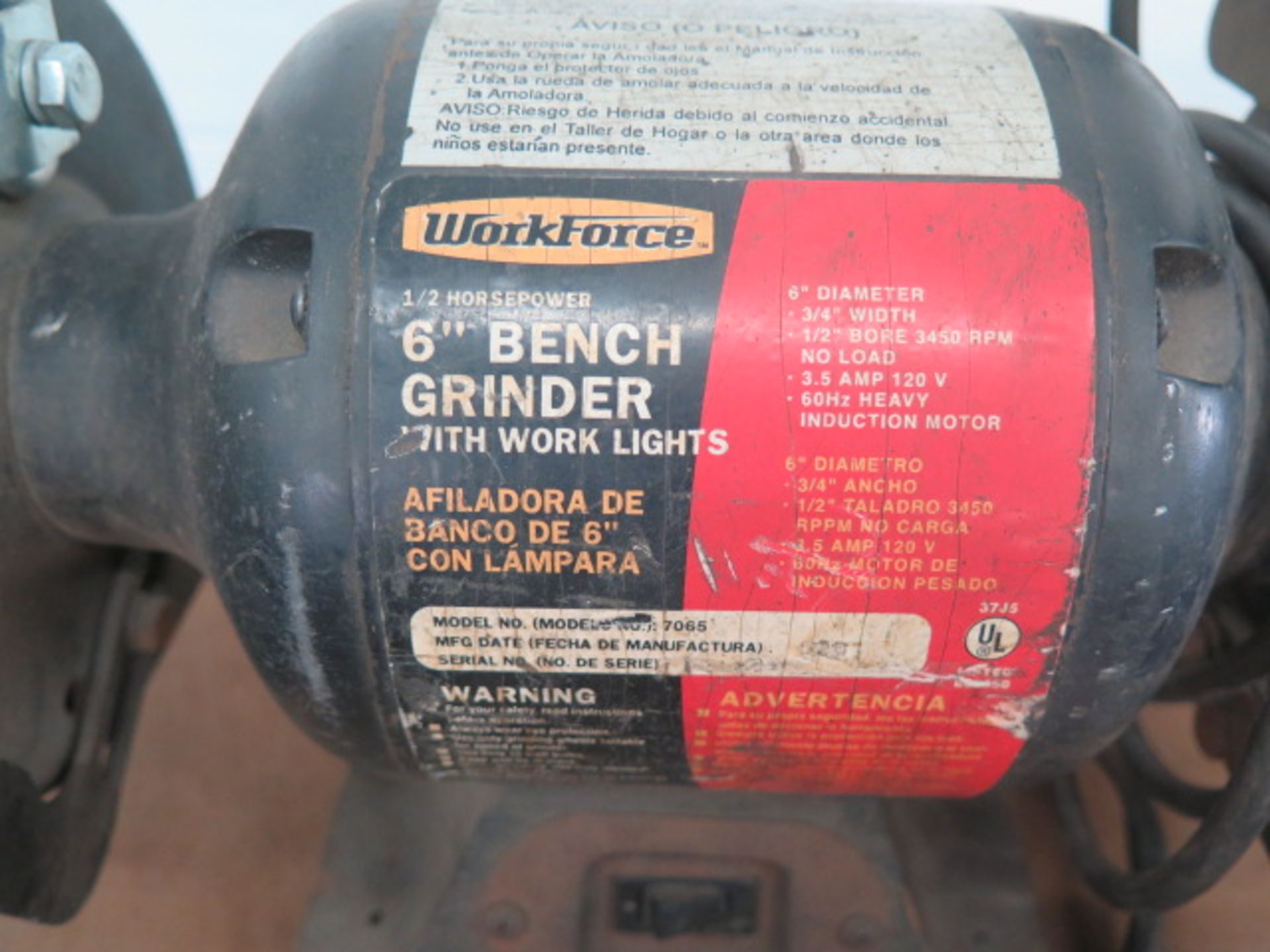 Workforce 8" Bench Grinder - Image 2 of 2