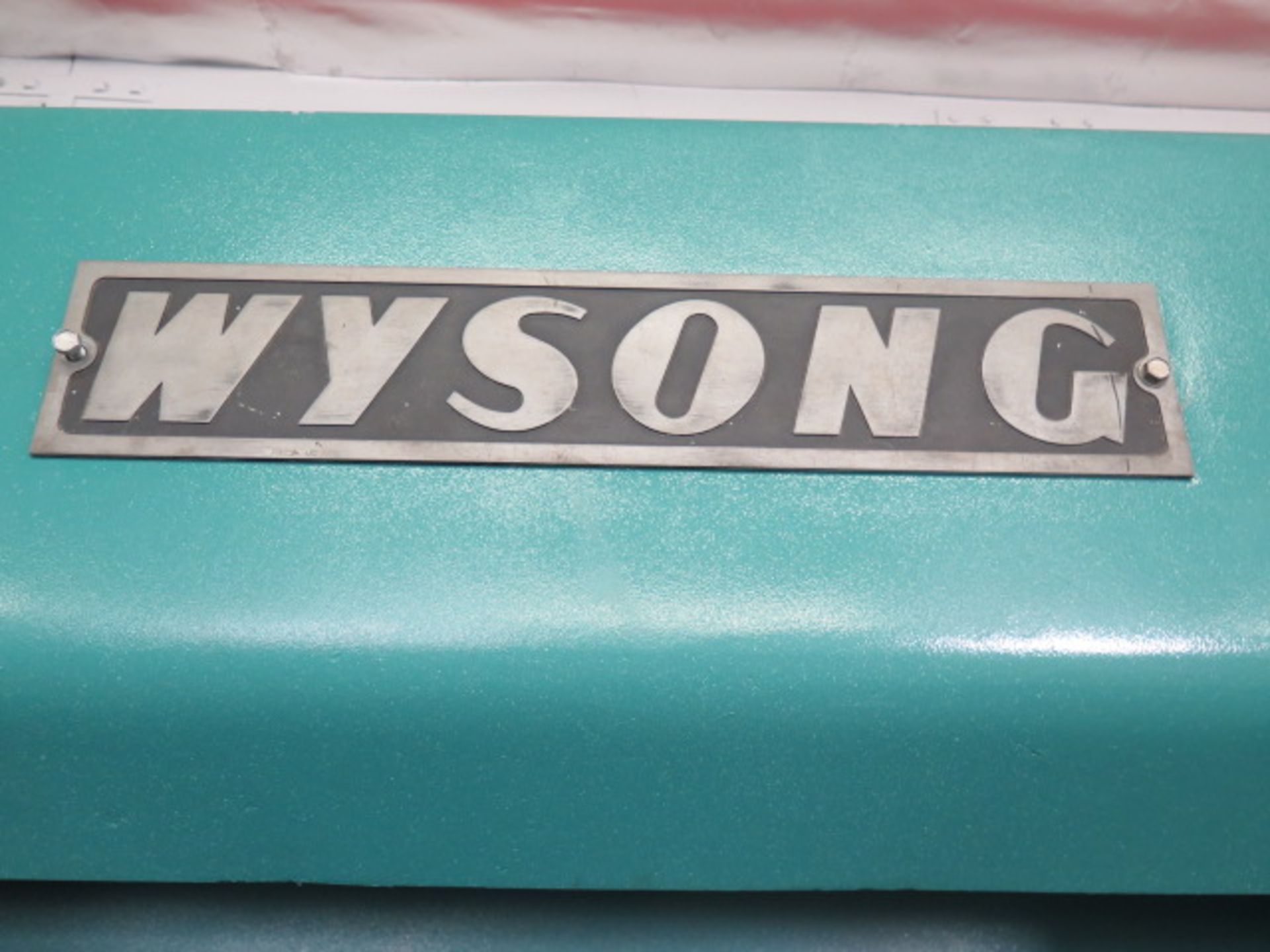 Wysong H-55-6 55 Ton x 6’ CNC Press Brake s/n HPB21-107 w/ Autogauge CNC99 Controls and Back - Bild 4 aus 11