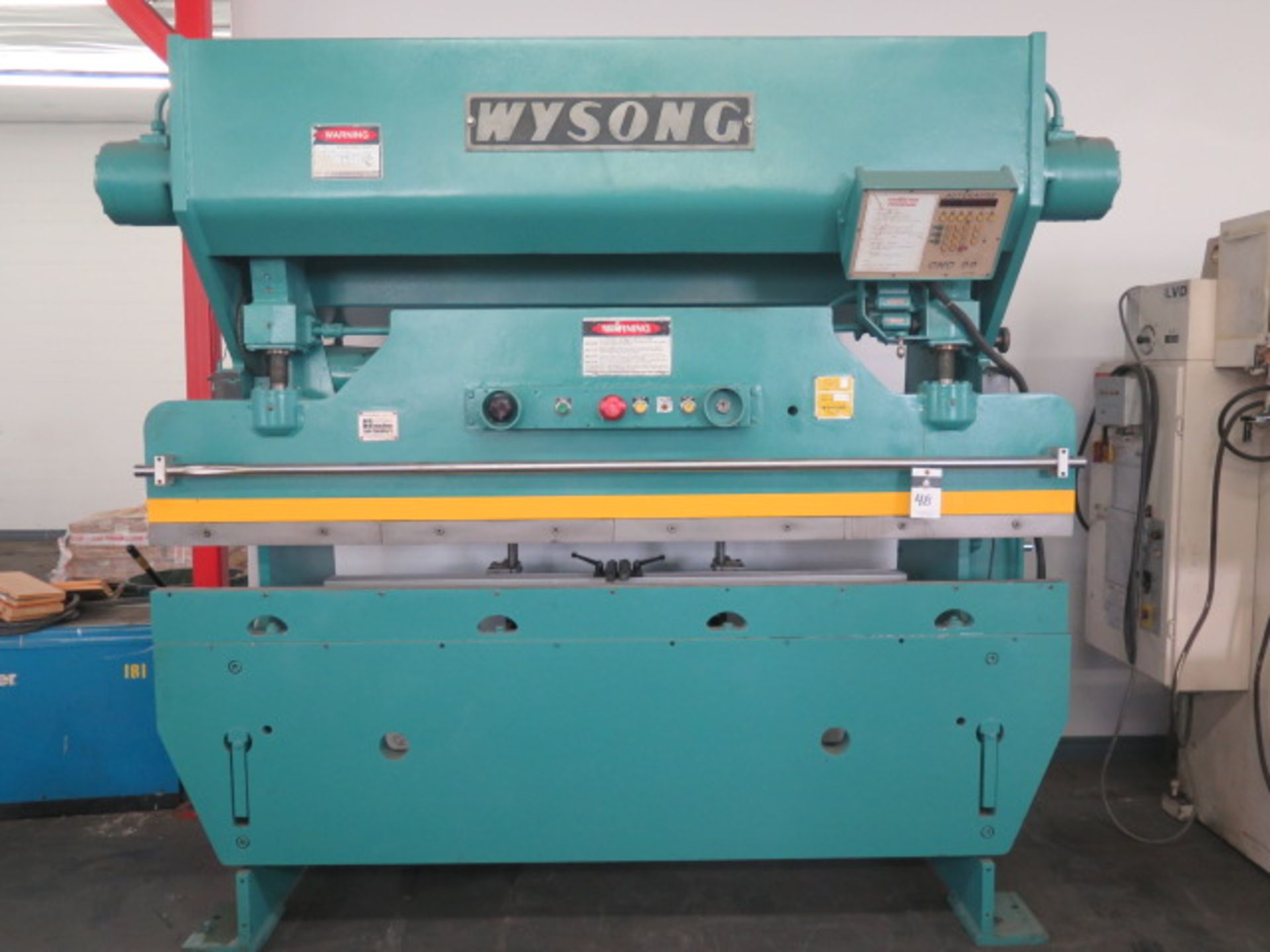 Wysong H-55-6 55 Ton x 6’ CNC Press Brake s/n HPB21-107 w/ Autogauge CNC99 Controls and Back