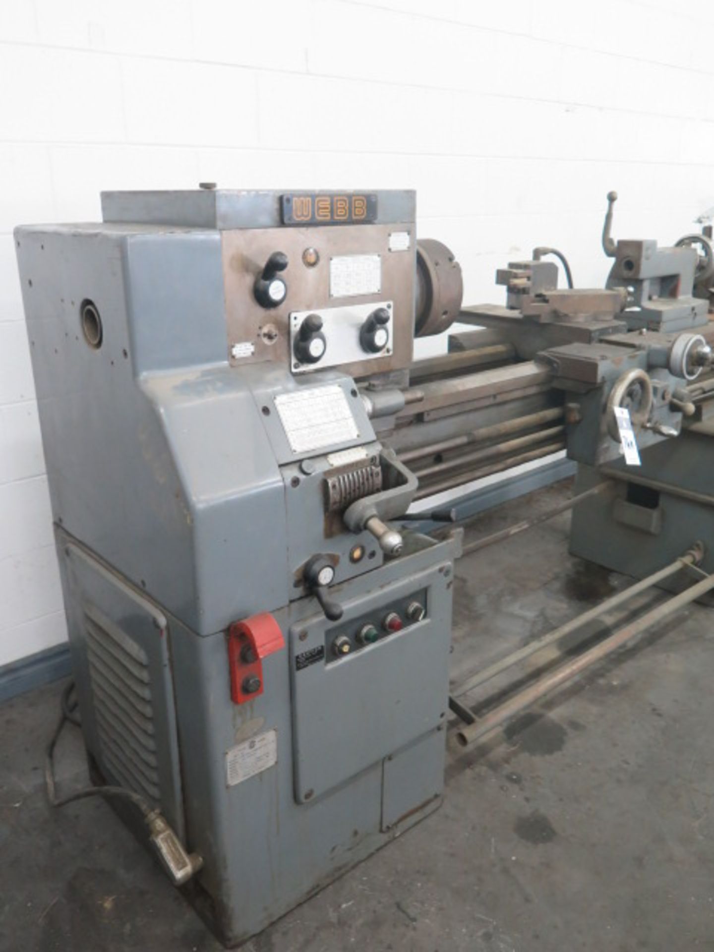 Webb 16" x 42" Geared Head Lathe w/ 50-1850 RPM, Inch Threading, Tailstock, KDK Tool (NO CHIP TRAY) - Image 2 of 11