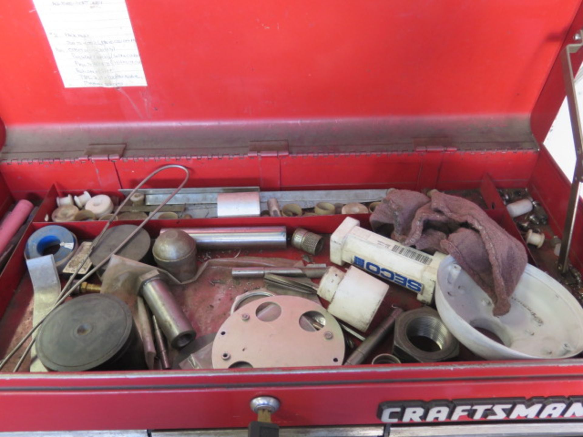 Craftsman Roll-A-Way Tool Box w/ Misc - Image 2 of 6