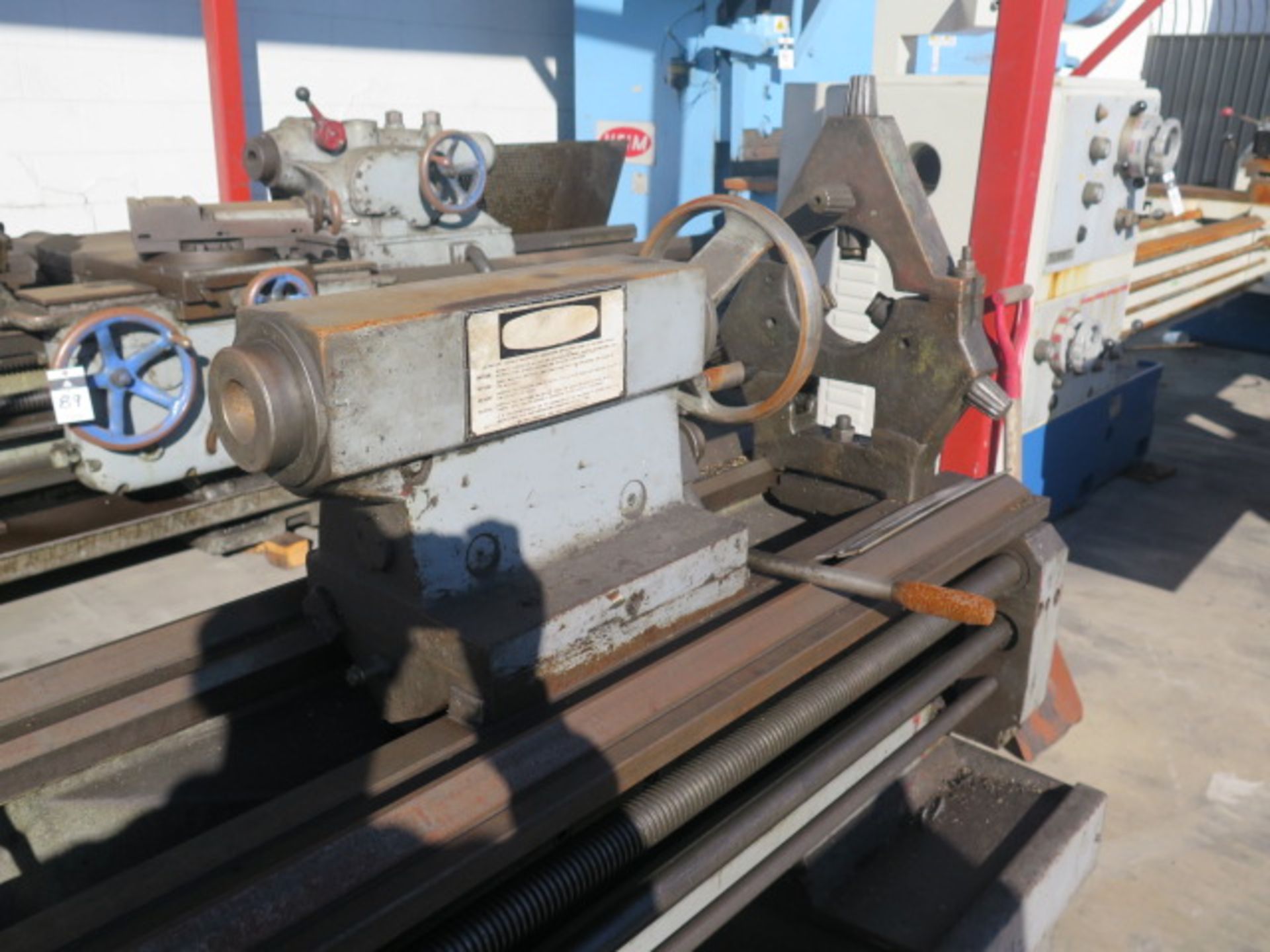 Ponar TUR-50 Geared Head Lathe w/ 8-1800 RPM, Inch/mm Threading, Tailstock, Steady Rest, KDK Tool - Image 6 of 6