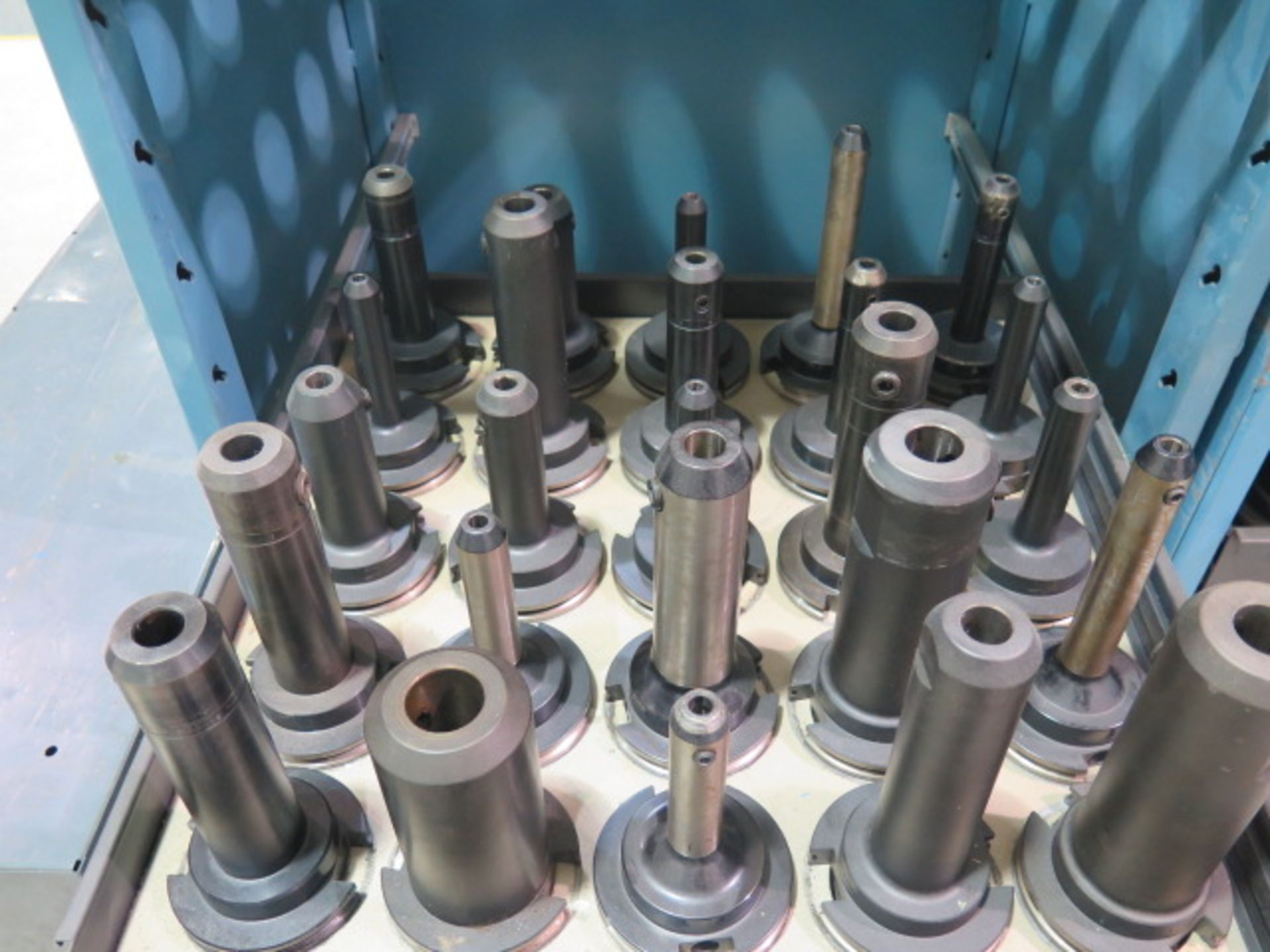 CAT-50 Taper Tooling (50) w/ Storage Rack - Image 2 of 4