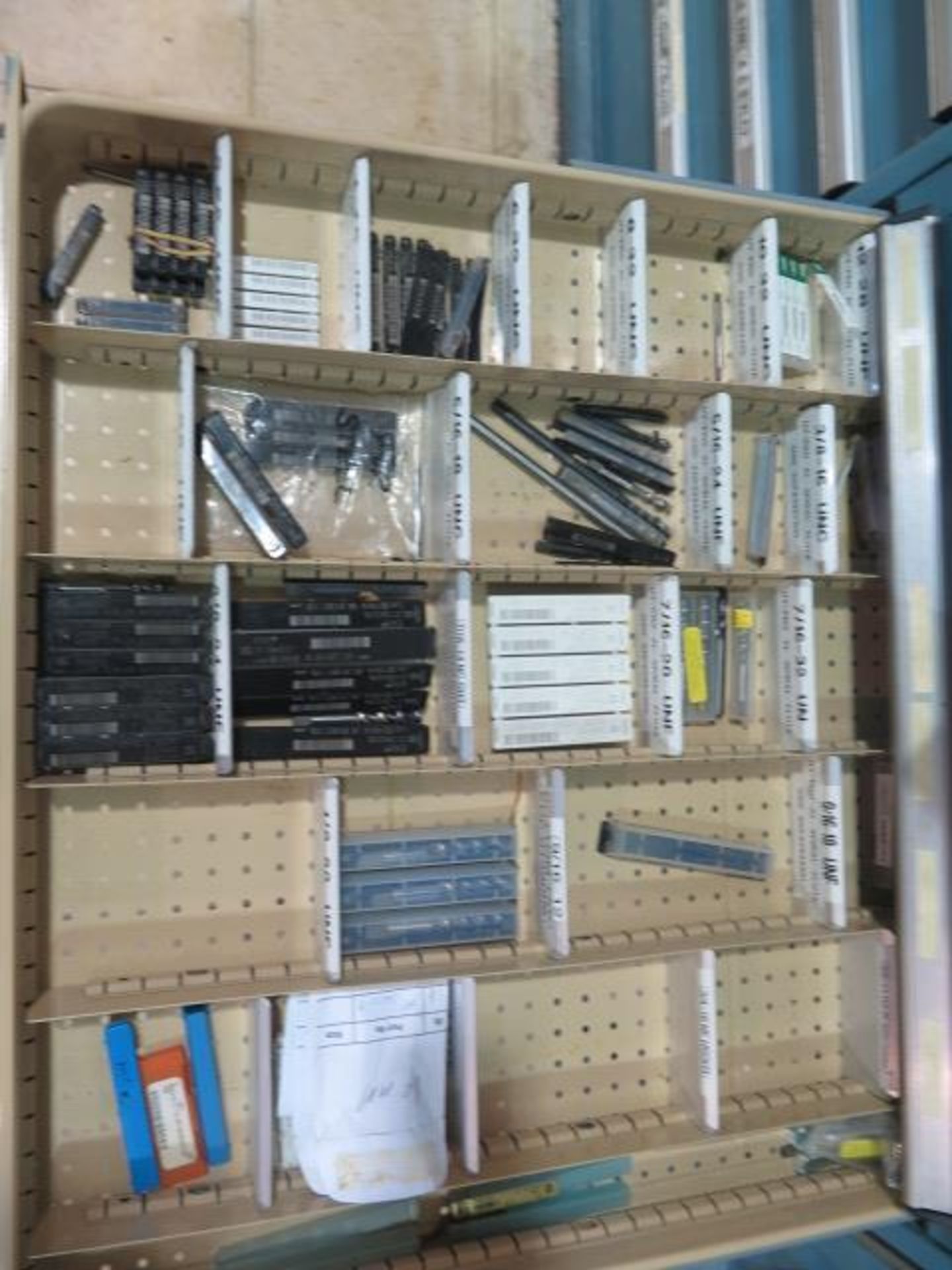 Bott/Kennedy 12-Drawer Tooling Cabinet w/ Radius and Angle Cutters, Carbide Drills, Endmills, - Image 3 of 10