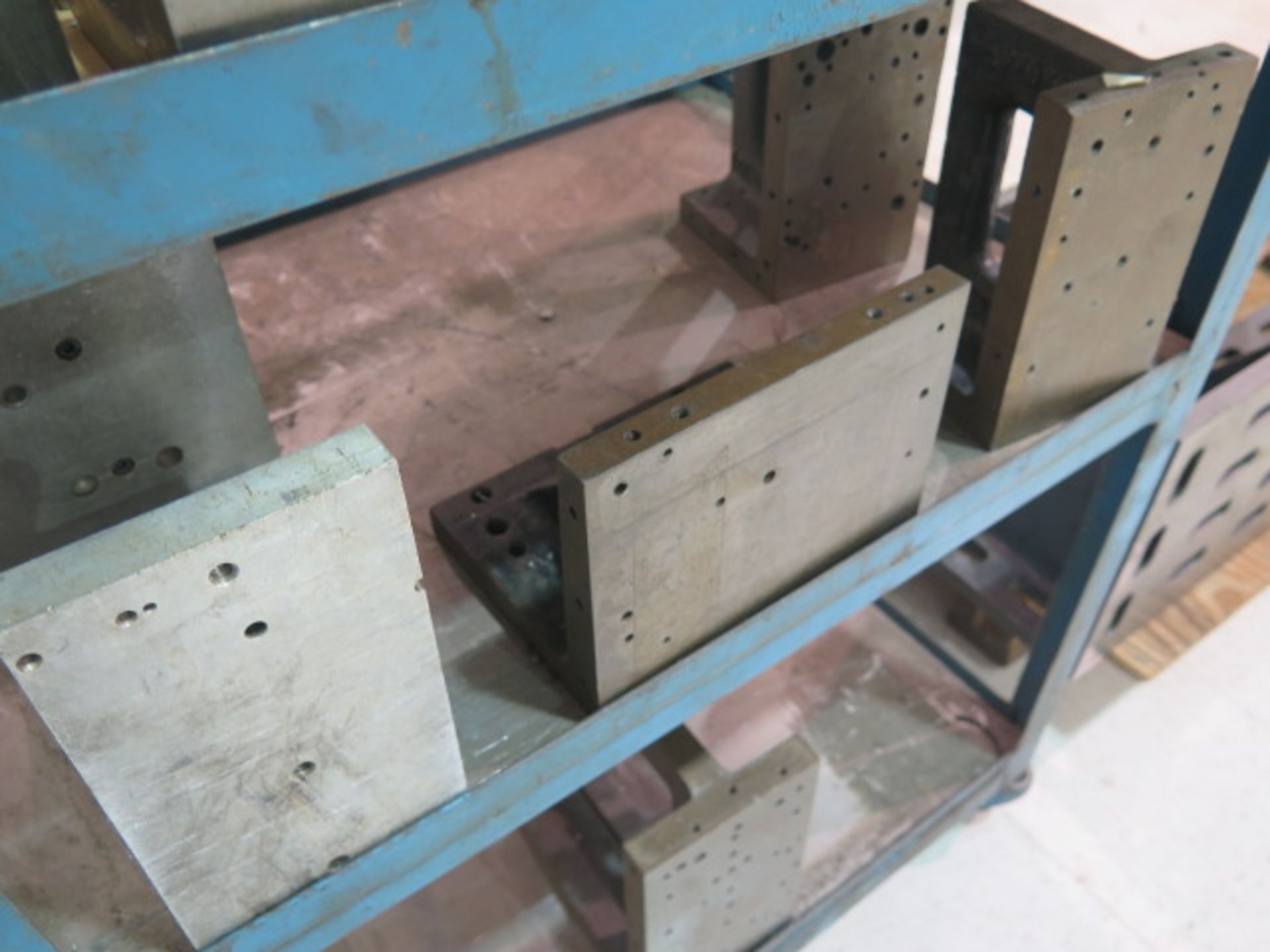 Angle Plates (15) w/ Cart - Image 3 of 4