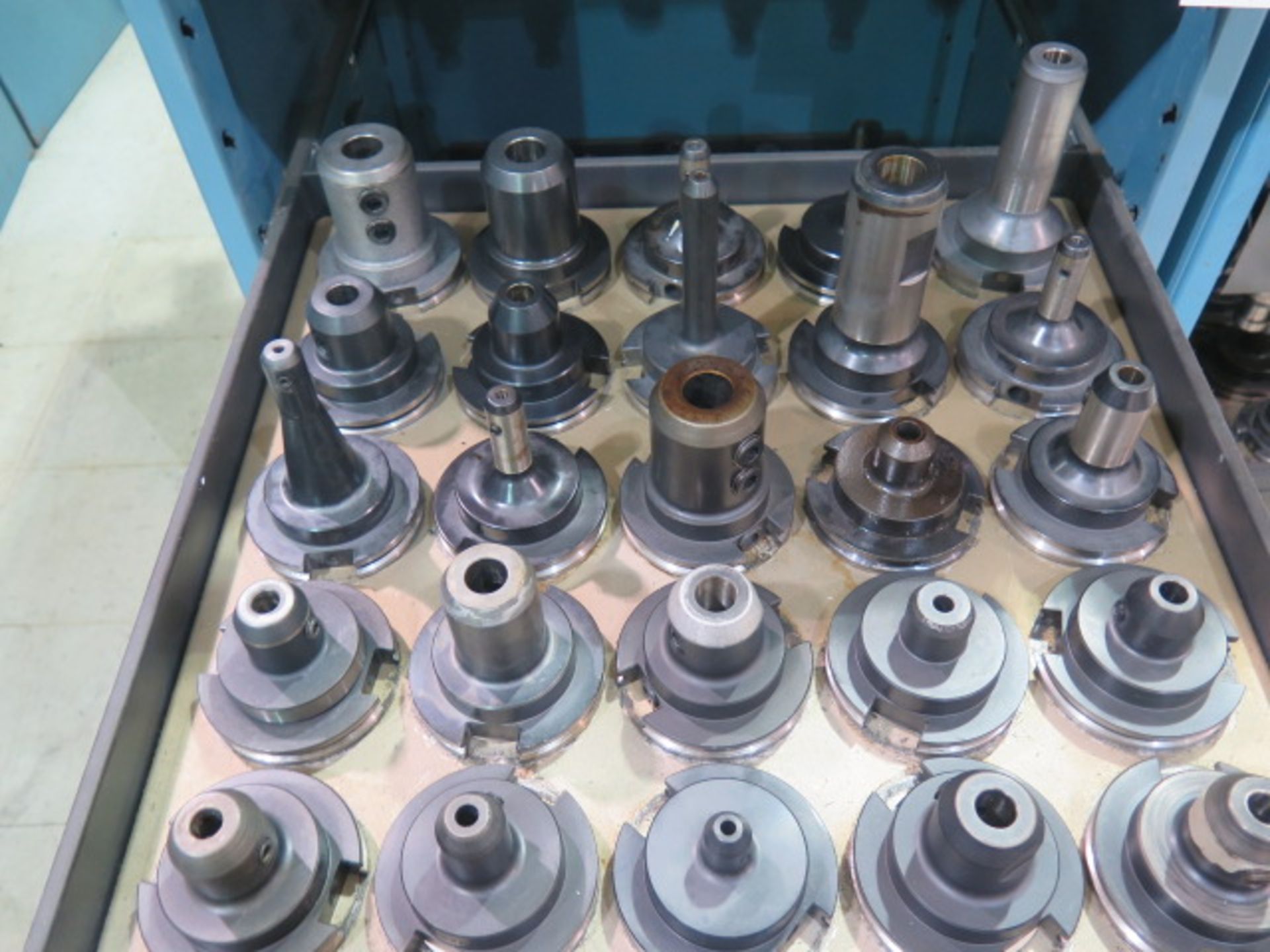 CAT-50 Taper Tooling (100) w/ Storage Rack - Image 3 of 5