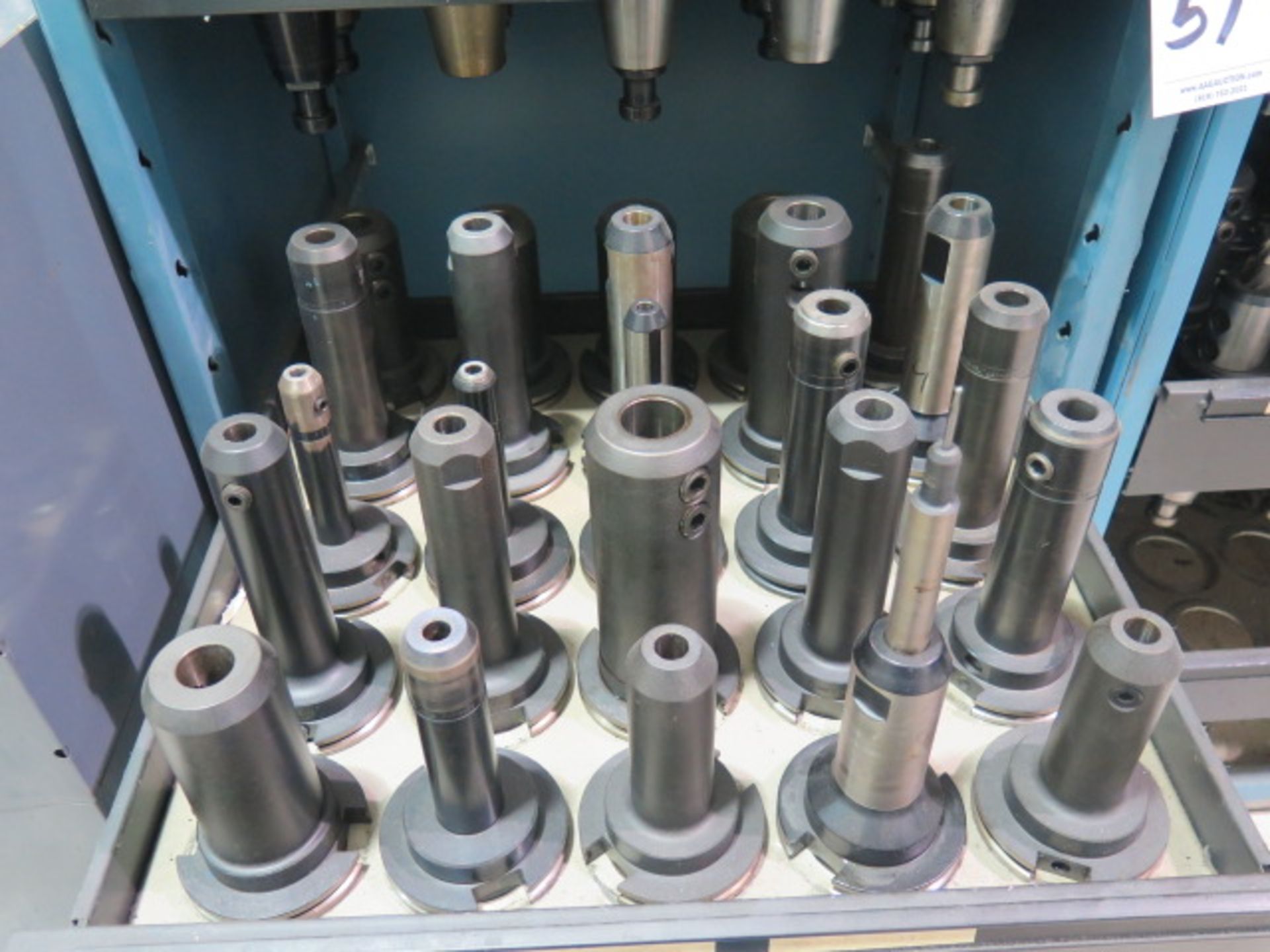 CAT-50 Taper Tooling (50) w/ Storage Rack - Image 3 of 4