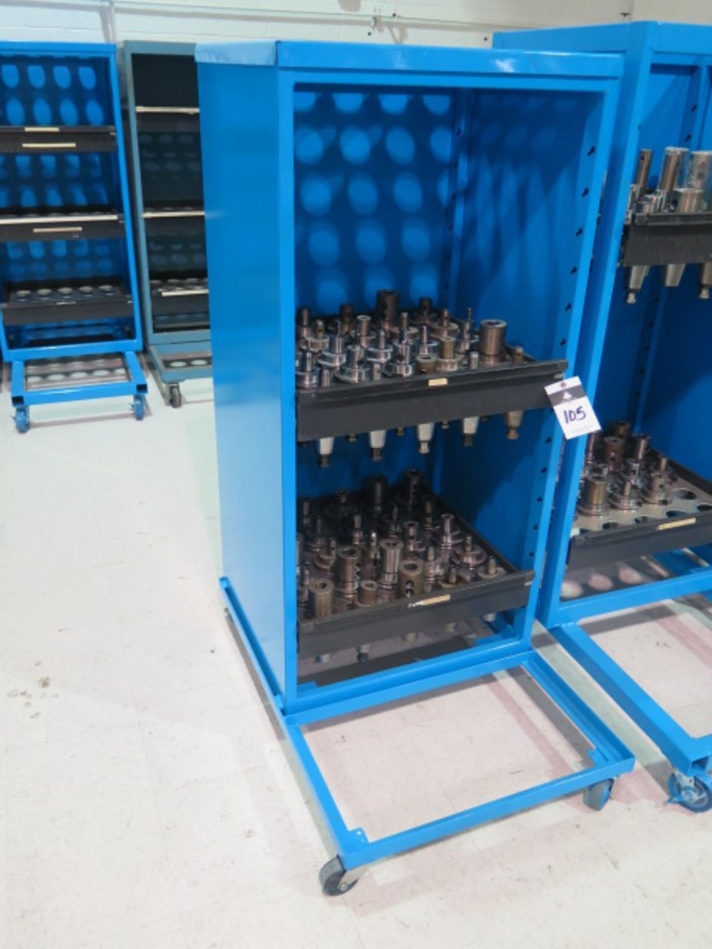 CAT-50 Taper Balanced Tooling (50) w/ Tooling Rack