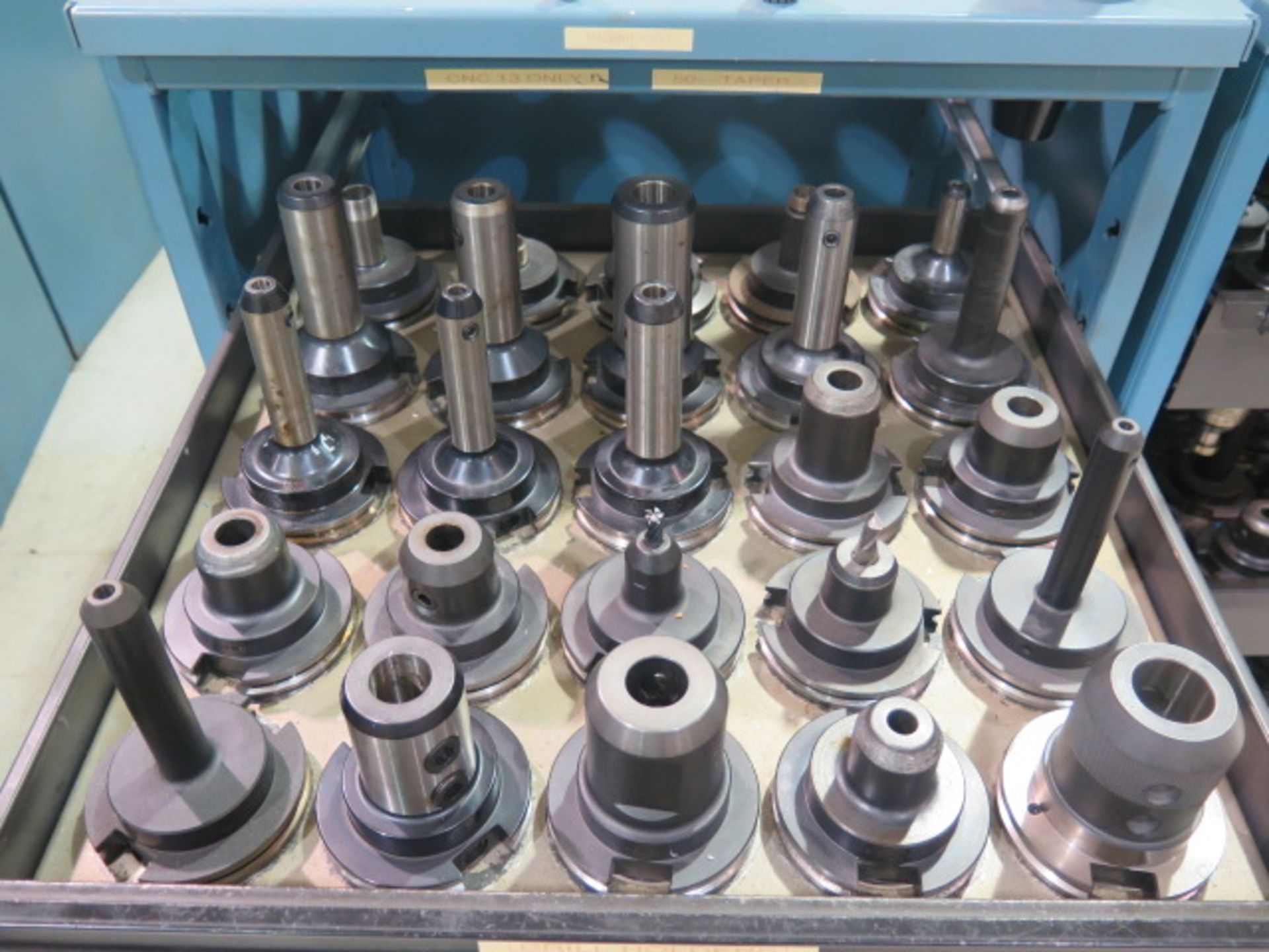 CAT-50 Taper Tooling (100) w/ Storage Rack - Image 2 of 5