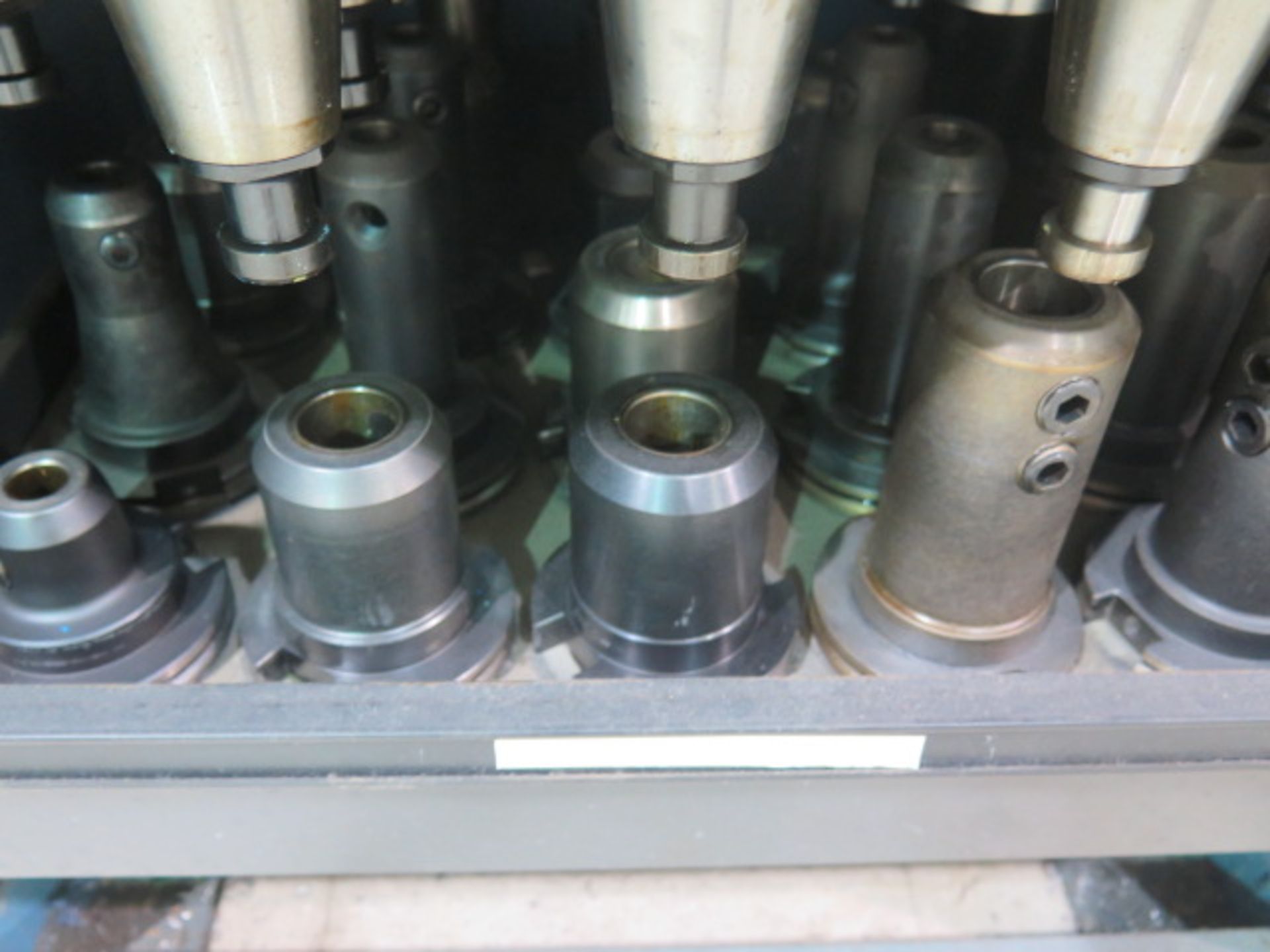 CAT-50 Taper Tooling (100) w/ Storage Rack - Image 5 of 5