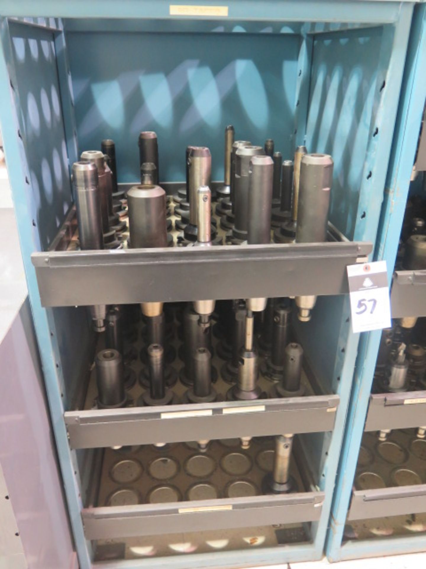 CAT-50 Taper Tooling (50) w/ Storage Rack