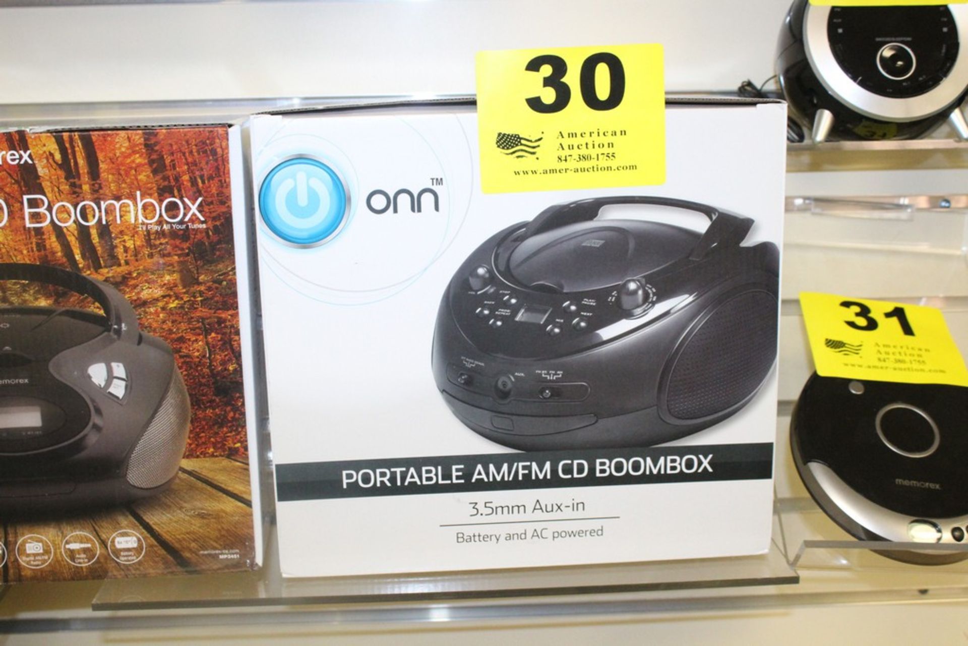 ONA MODEL ONA16AA005 PORTABLE AM/FM CD BOOMBOX