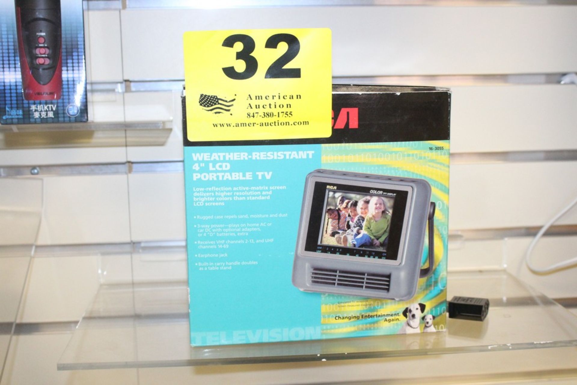 RCA WEATHER-RESISTANT 4" LCD PORTABLE TV