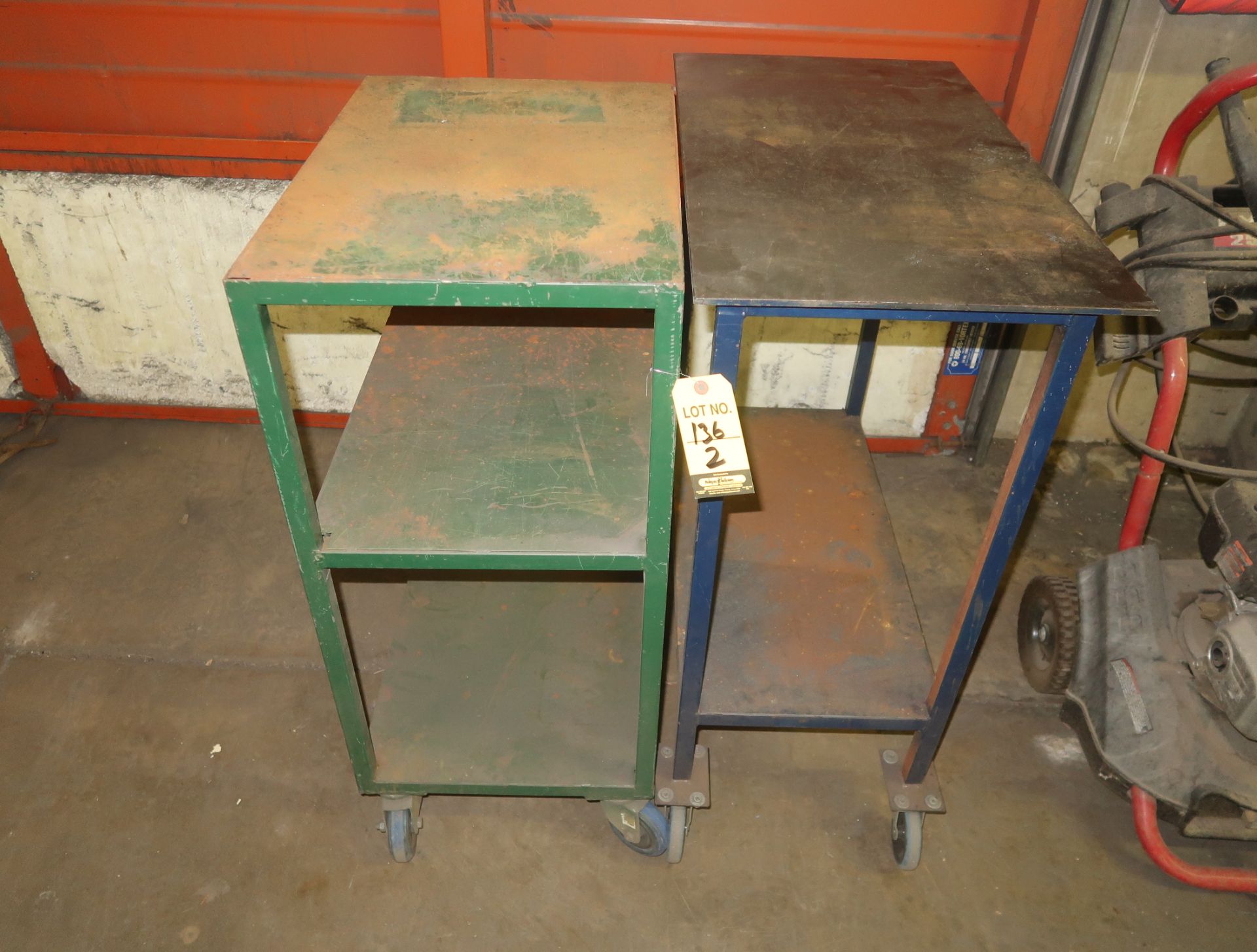 SMALL SHOP TABLES ON CASTERS