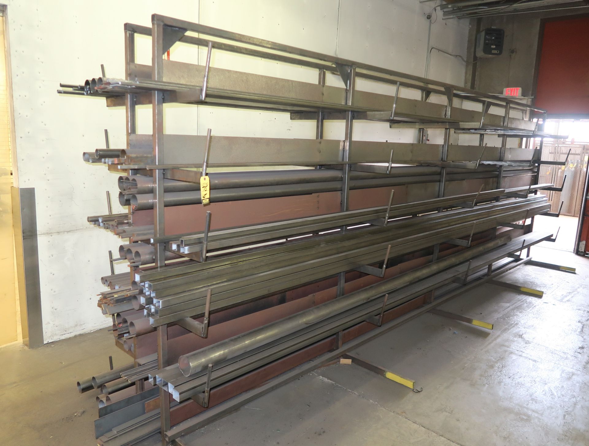 20' DOUBLE SIDED MATERIAL RACK - 5-TIERS WITH ALL MATERIAL