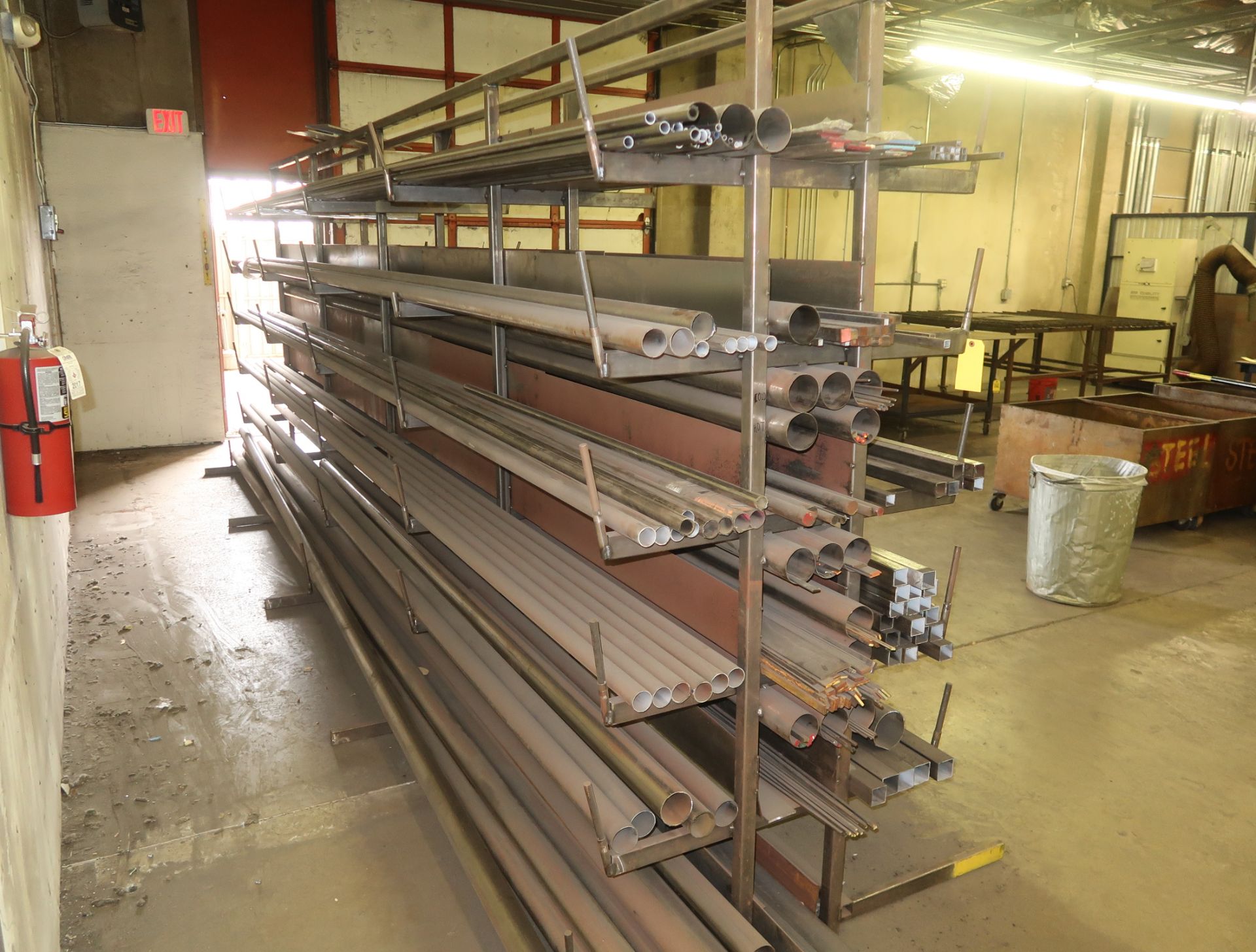 20' DOUBLE SIDED MATERIAL RACK - 5-TIERS WITH ALL MATERIAL - Image 2 of 2