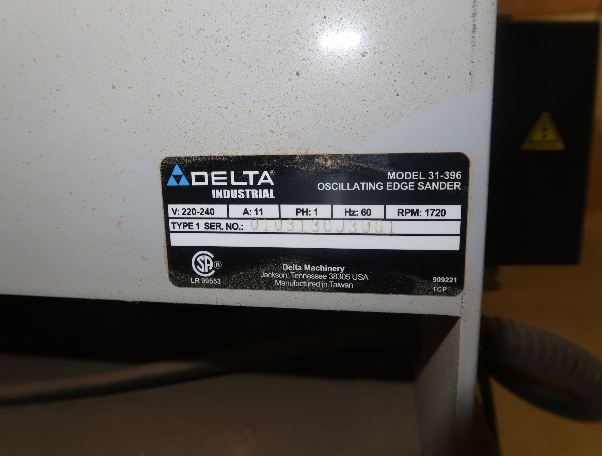 DELTA EDGE SANDER MDL. 31-396 - Bild 2 aus 2