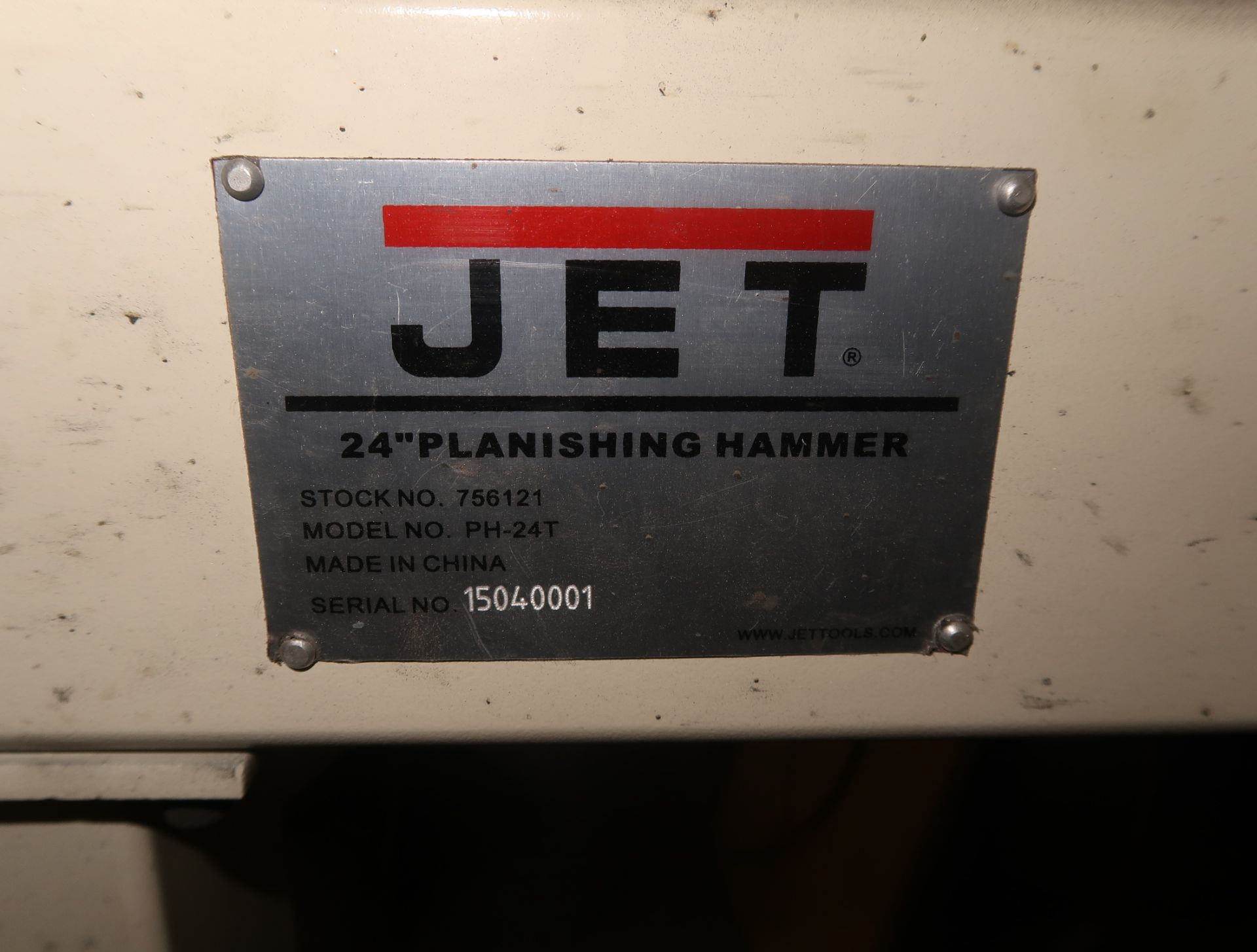 JET 24" PLANISHING HAMMER MDL. PH=24T SN. 15040001 - Image 2 of 2