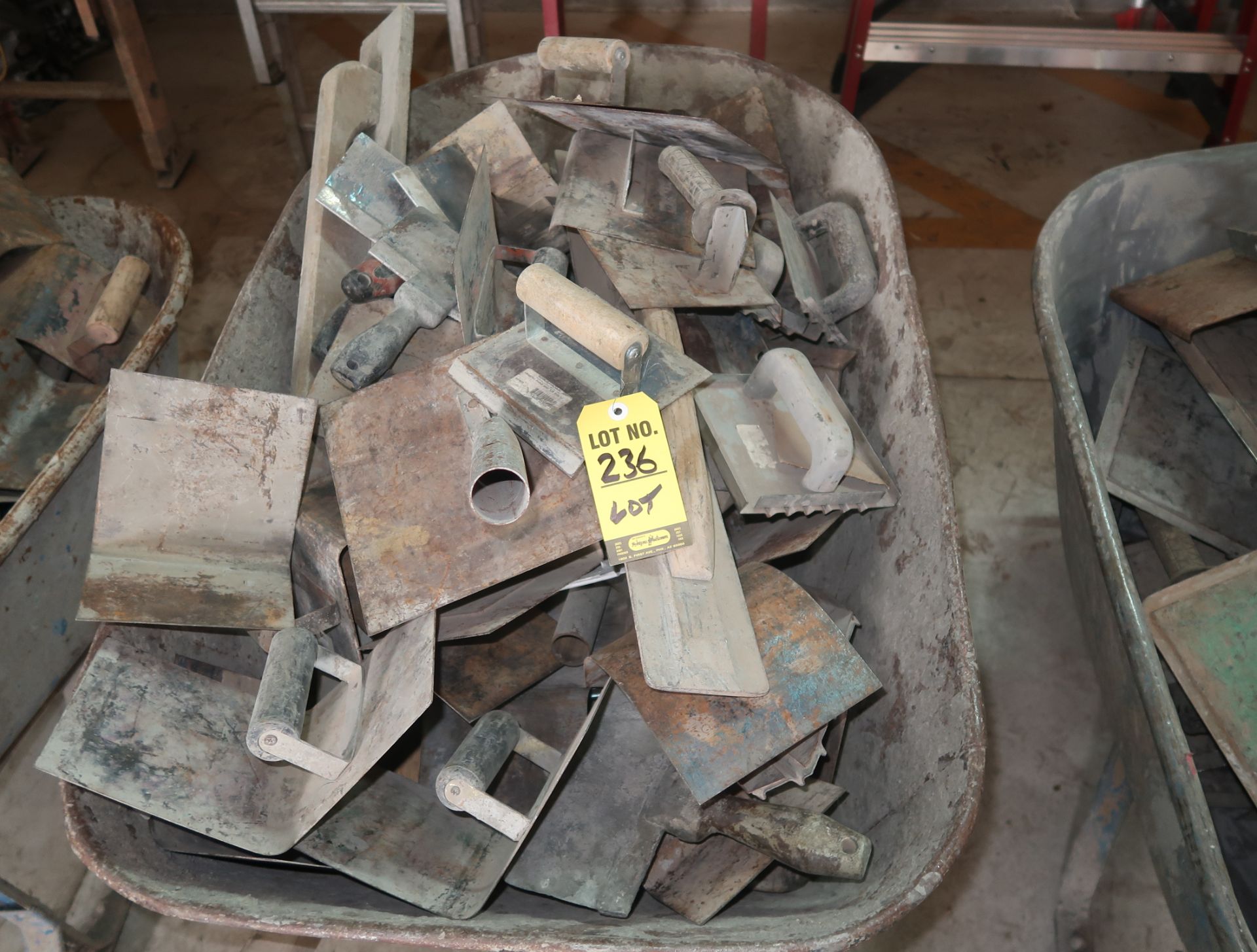 LOT OF CONCRETE FINISHING TOOLS