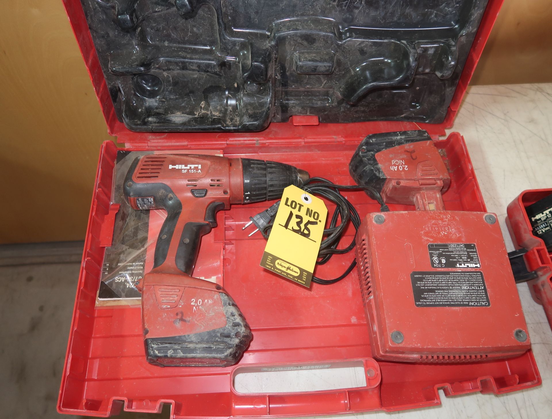 HILTI BATTERY POWER DRILL MDL. SF151-A