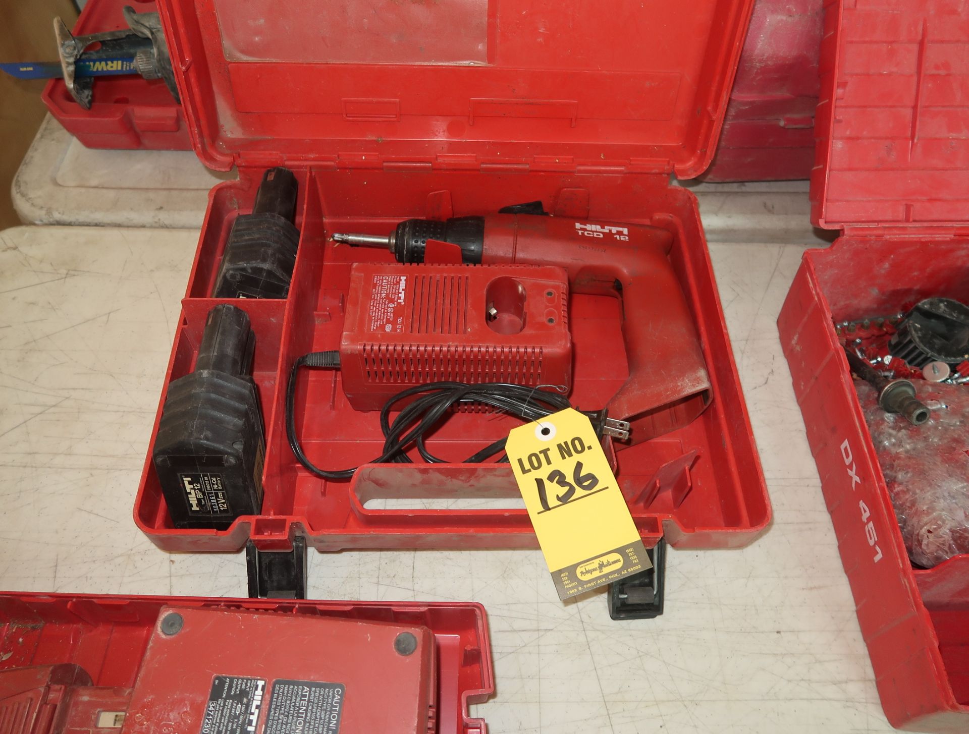 HILTI BATTERY POWER DRILL MDL. TCD-12