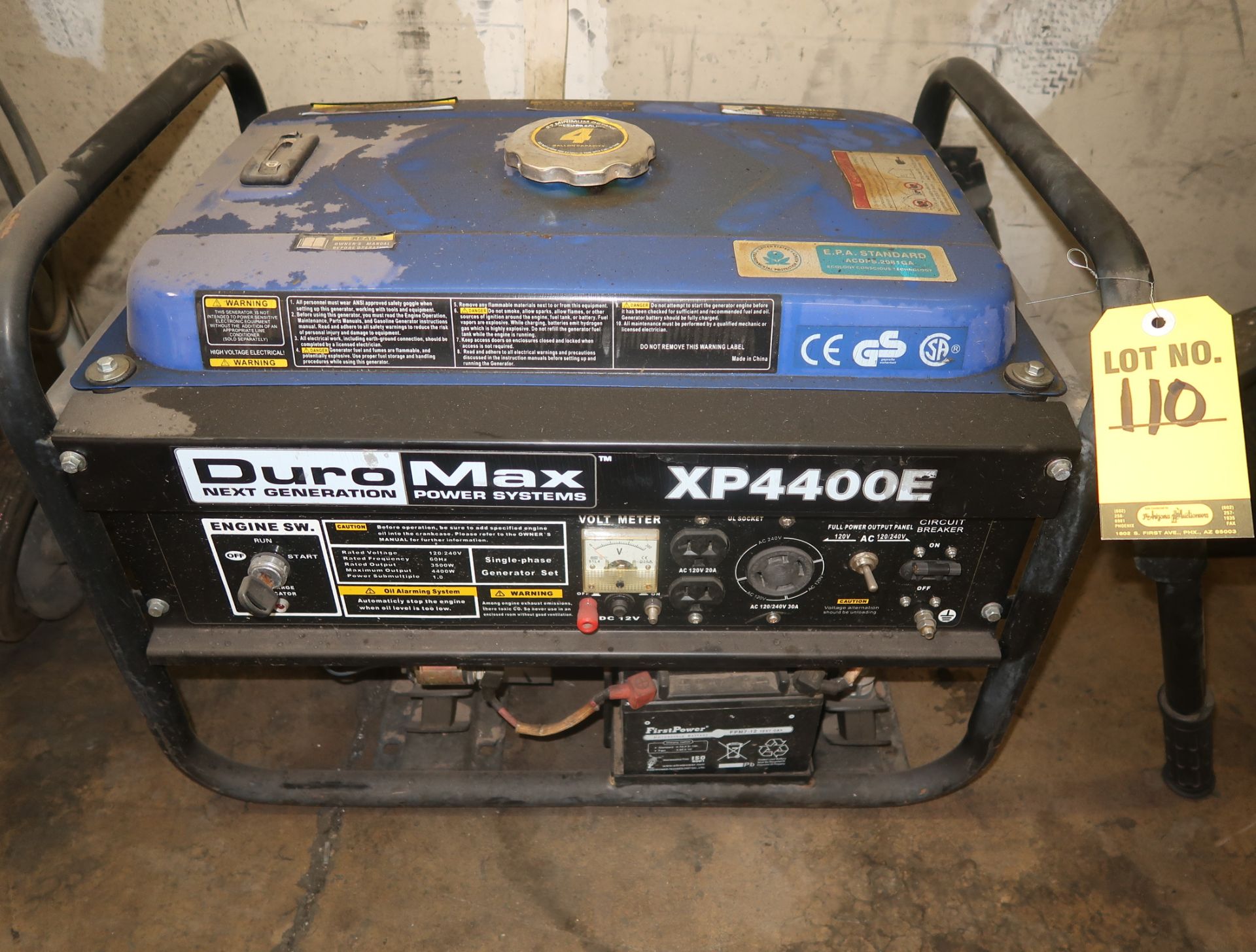 DURO MAX GENERATOR XP4400E