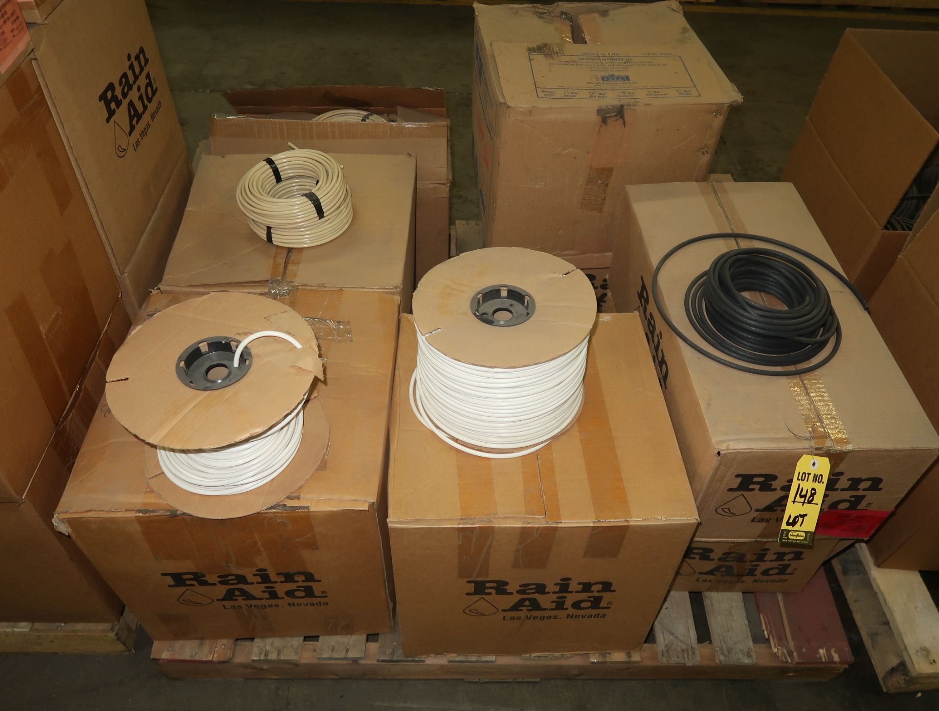 LOT PLASTIC TUBING ON SPOOLS