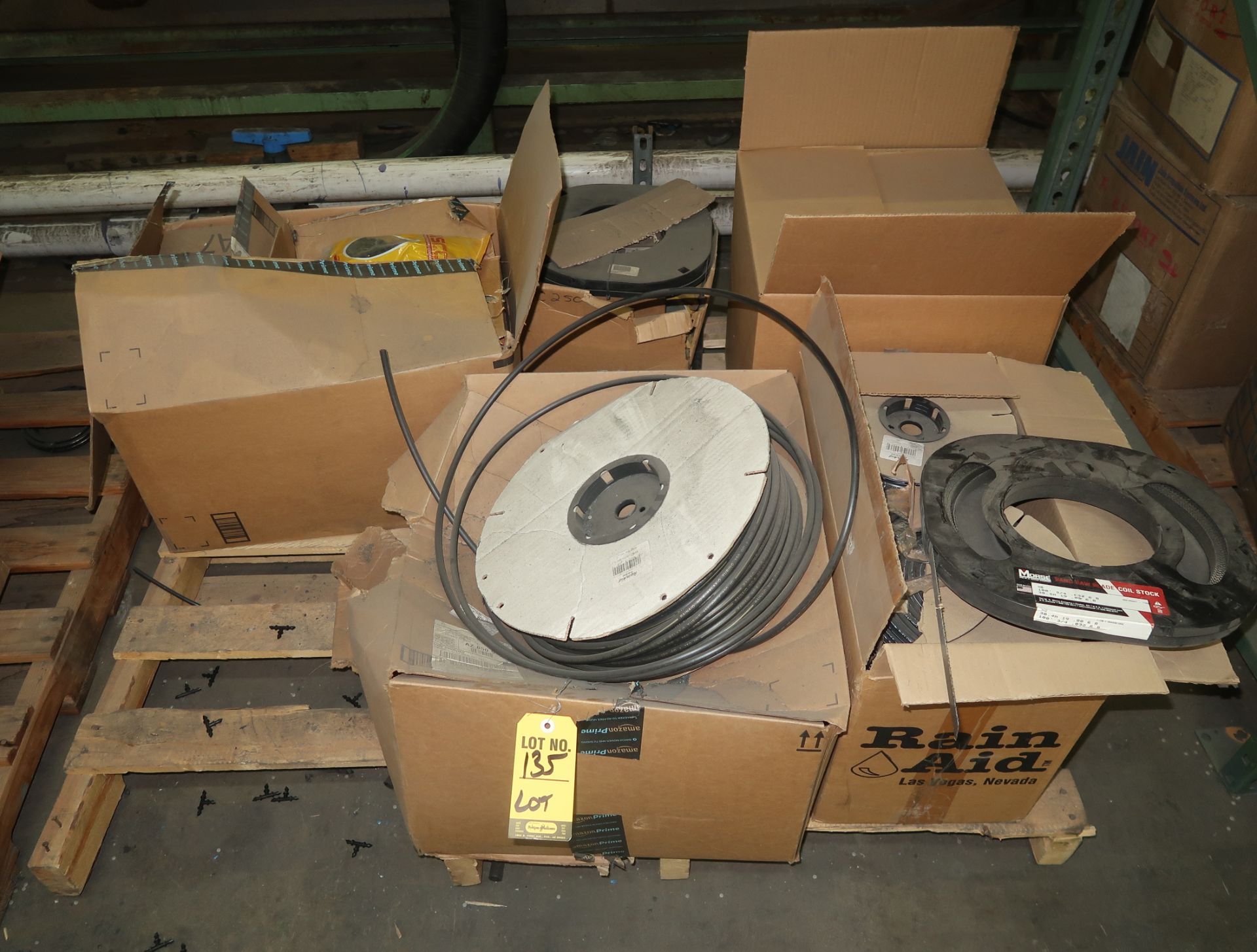 LOT BAND SAW BLADE COIL STOCK, PLASTIC PVC ADAPTORS, PLASTIC ONNECTORS