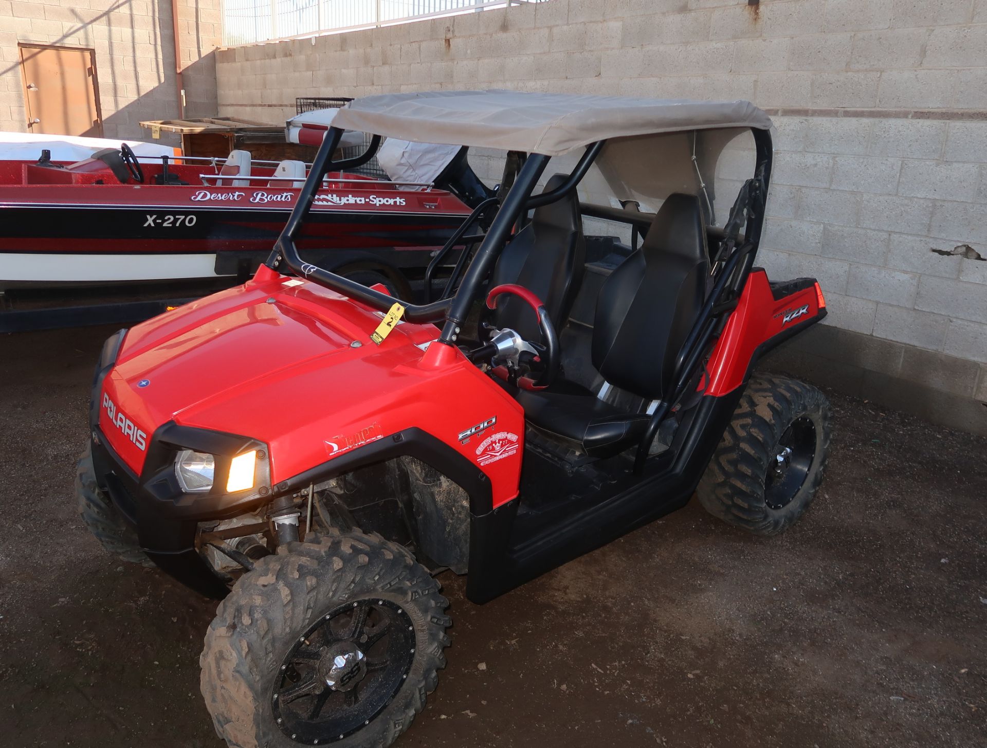 2008 POLARIS 800EFI RANGER RZR VIN. 4XAVH76A68D638689 MI. 4424 HRS. 401 - Image 7 of 10