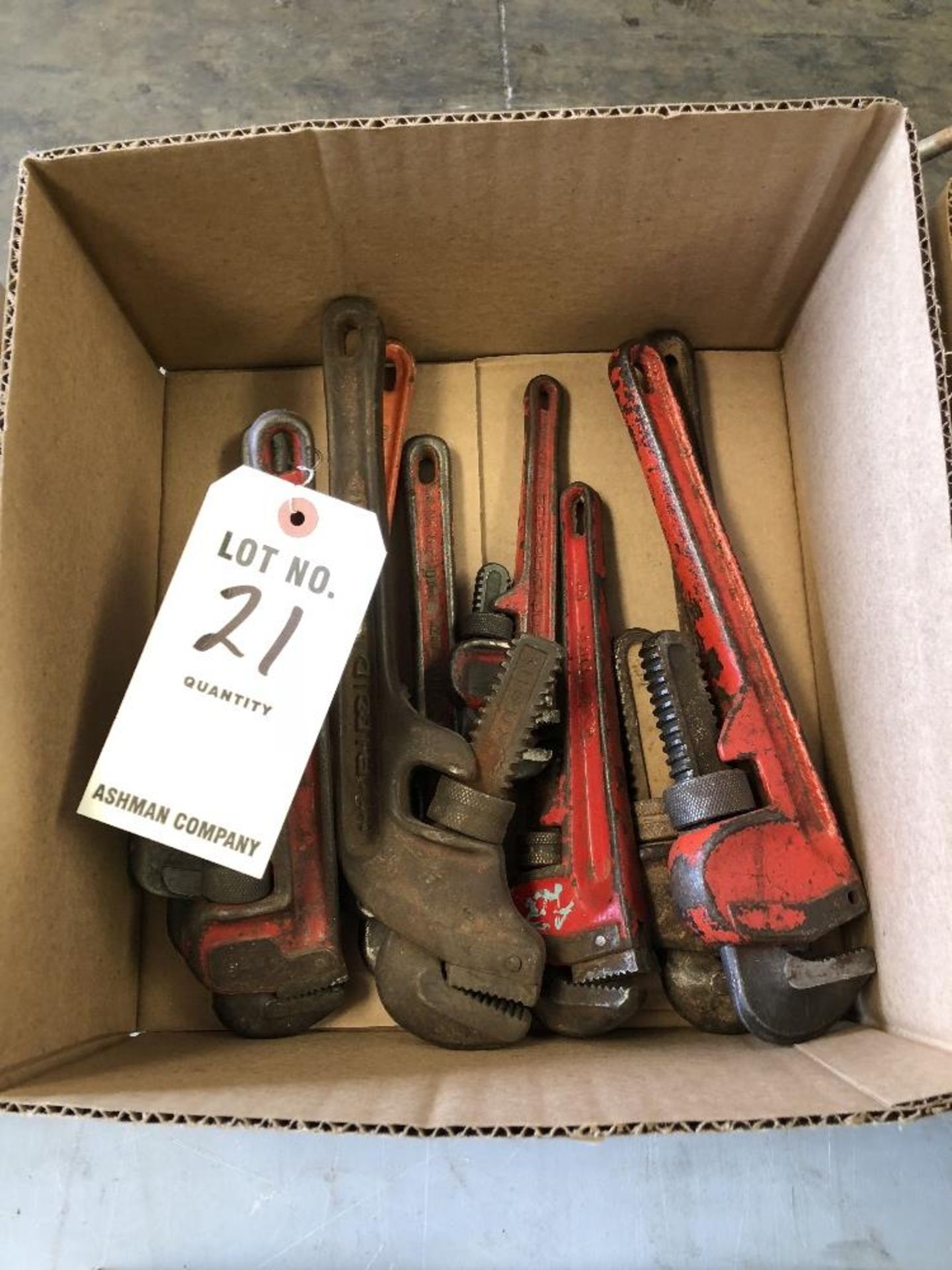 (LOT) MISCELLANEOUS PIPE WRENCHES