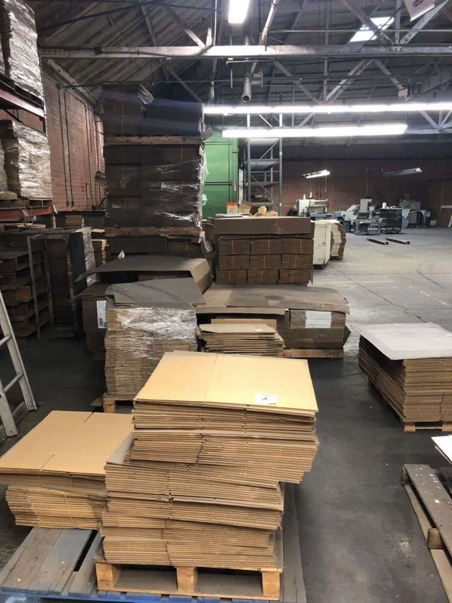 (LOT) 8 PALLETS OF MISC. CARDBOARD BOXES