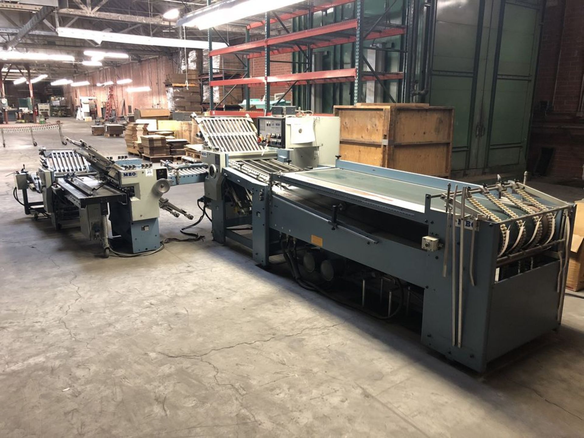 (1) MBO B26-C 4/4/4 CONTINUOUS FEED PAPER FOLDER, S/N- F6/09