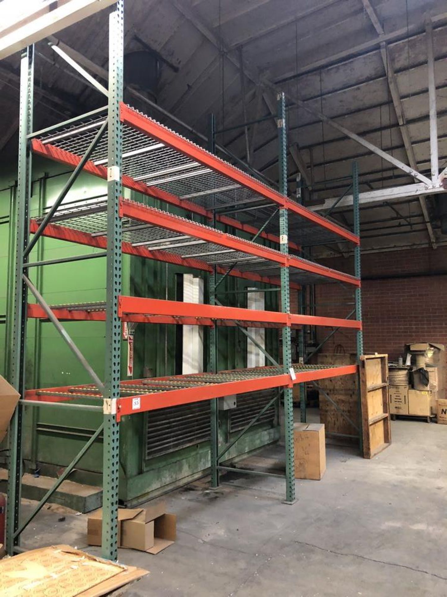 (1) 2 SECTION PALLET RACK