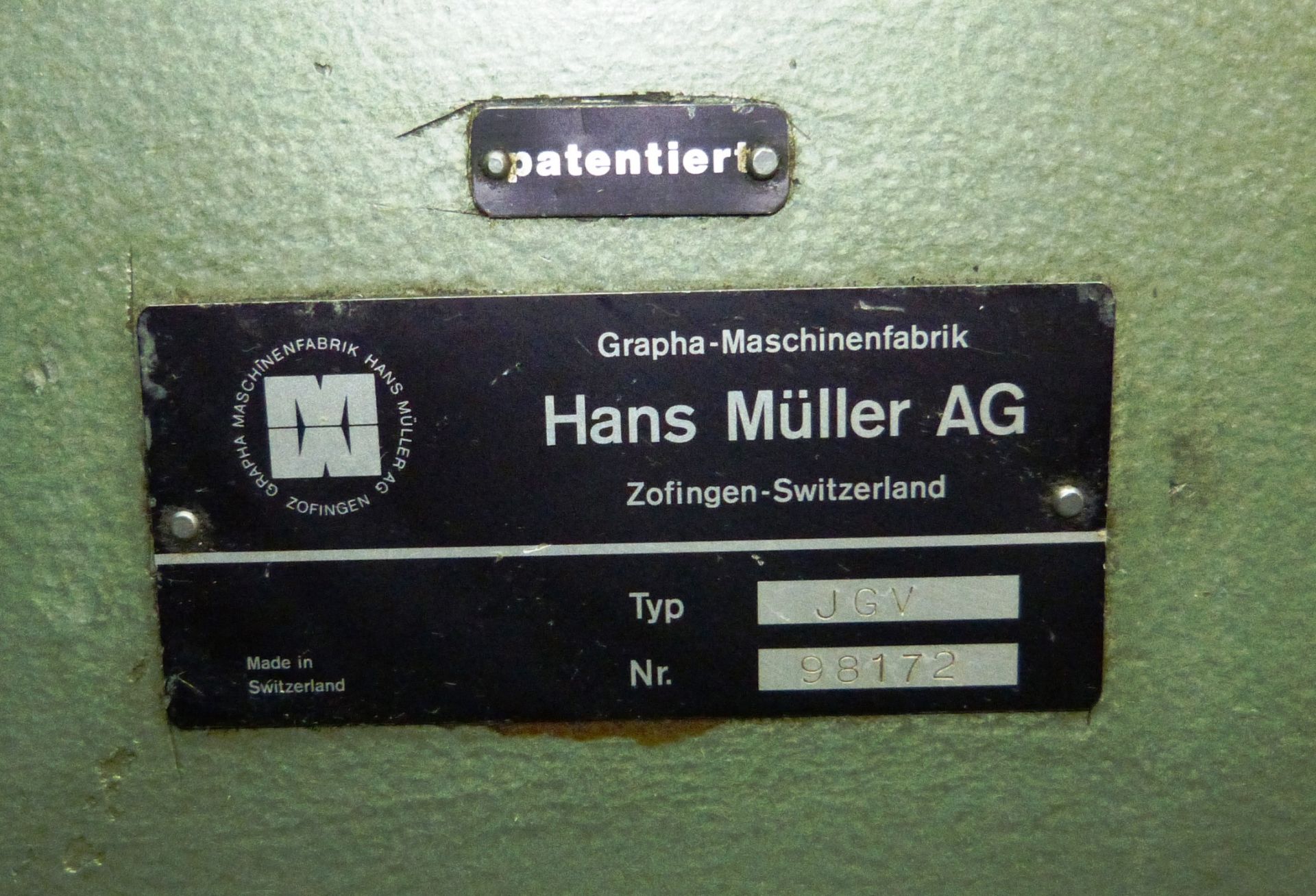 MULLER-MARTINI SADDLE STICHER, MODEL JGV - Image 13 of 14