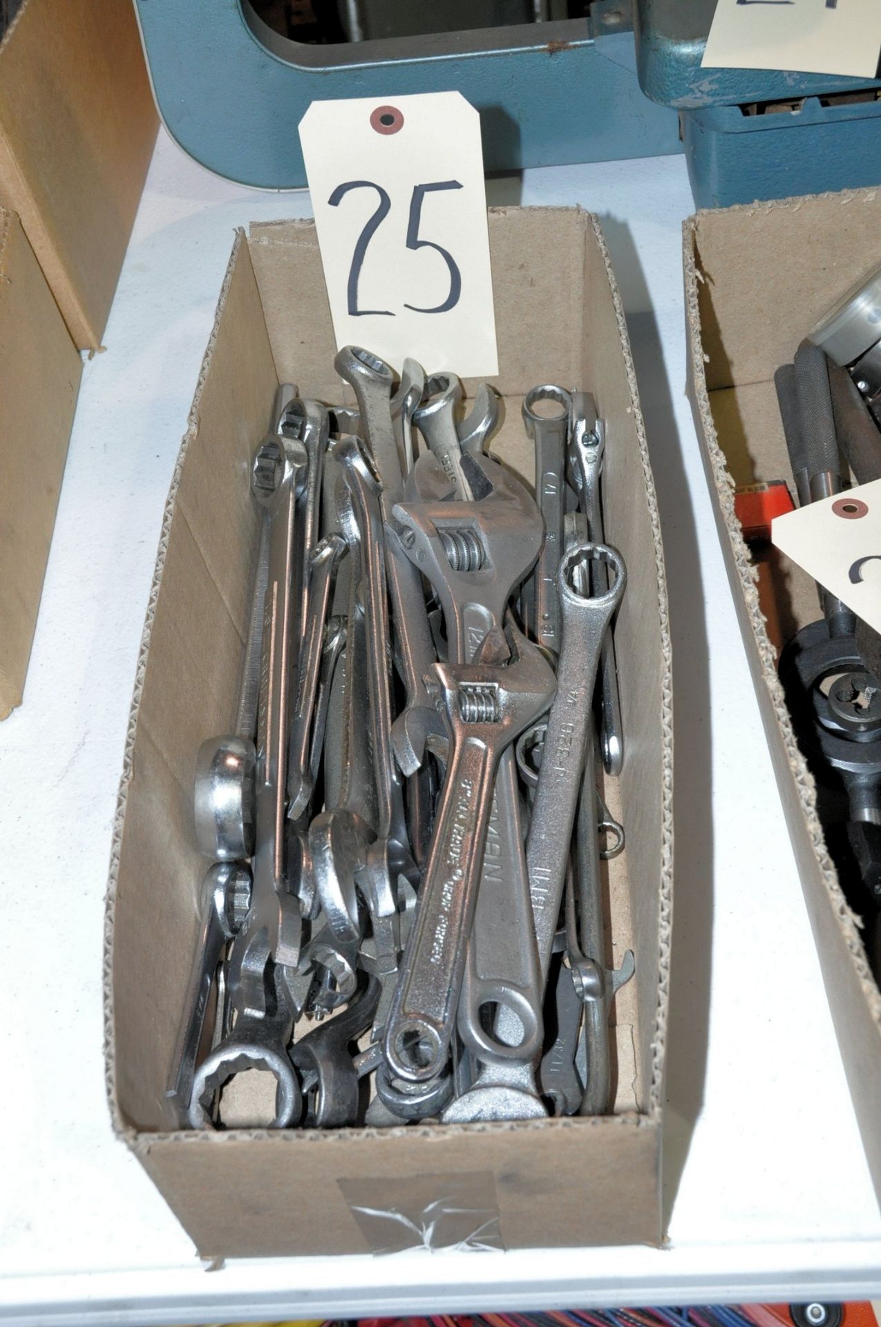 Lot-Mechanic and Adjustable Wrenches in (1) Box