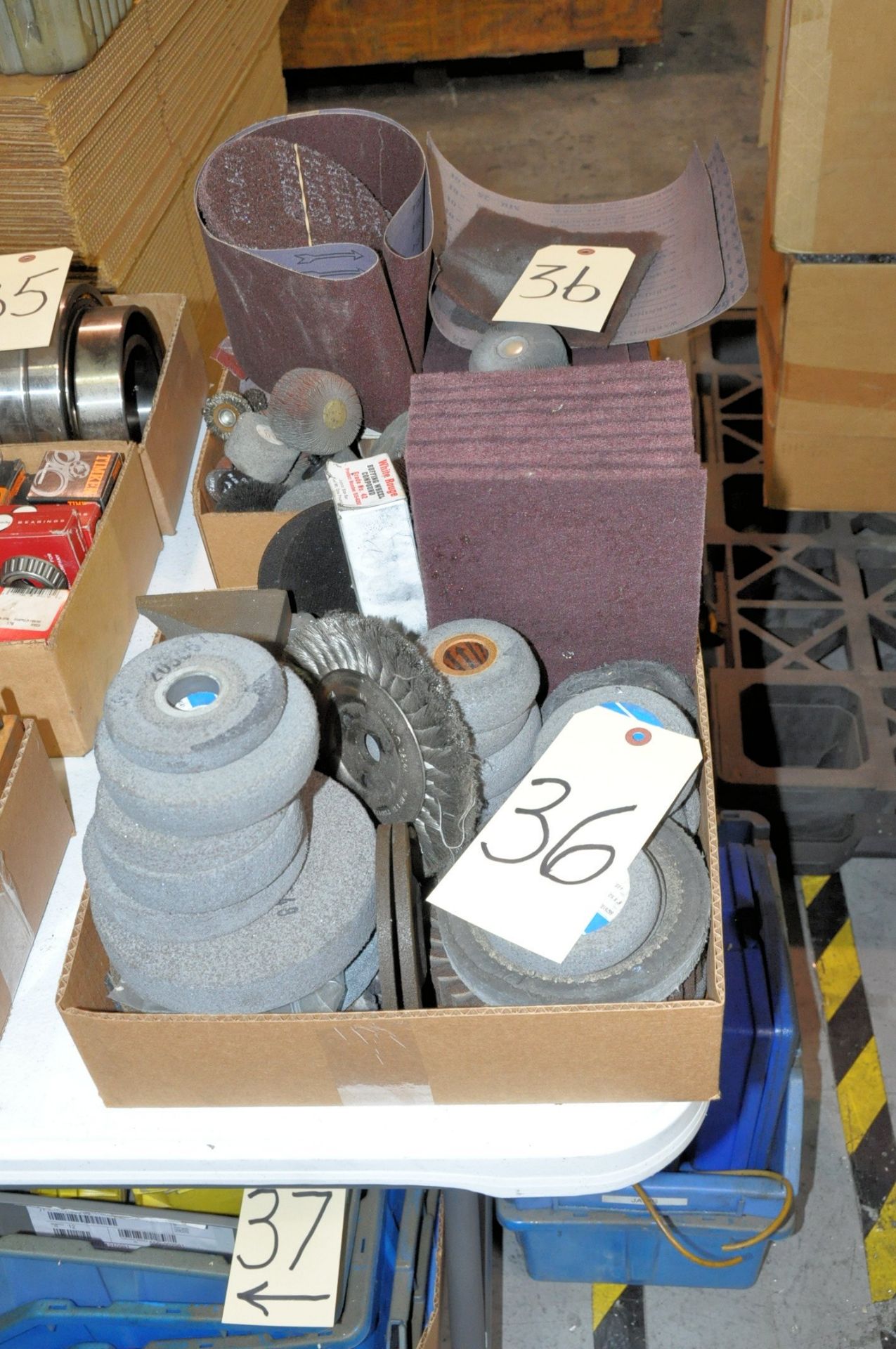 Lot-Sanding and Grinding Supplies in (2) Boxes