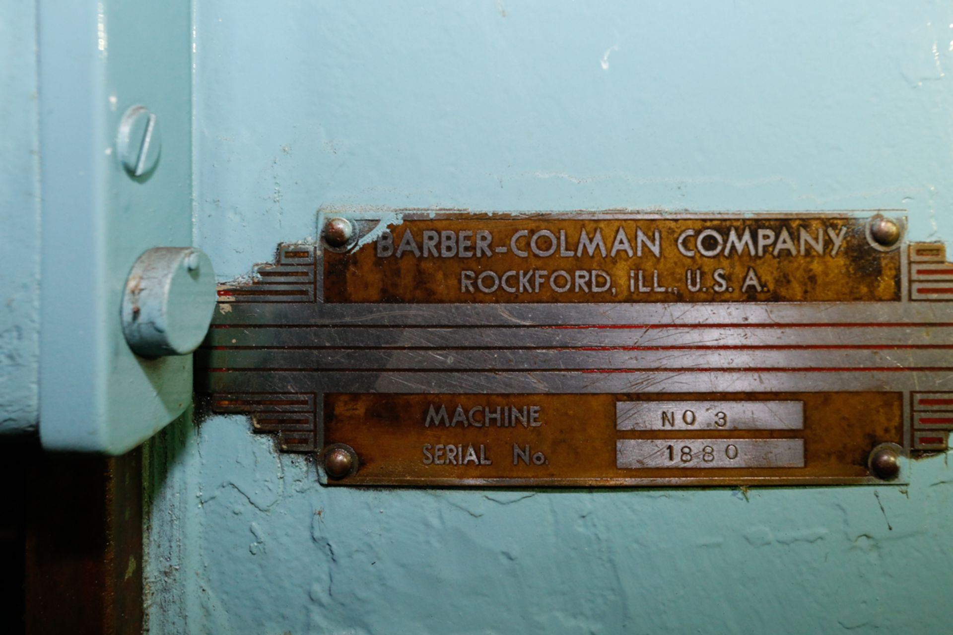 BARBER COLEMAN #3 GEAR HOBBER - LOCATED IN RICHMOND, QC - Image 2 of 2