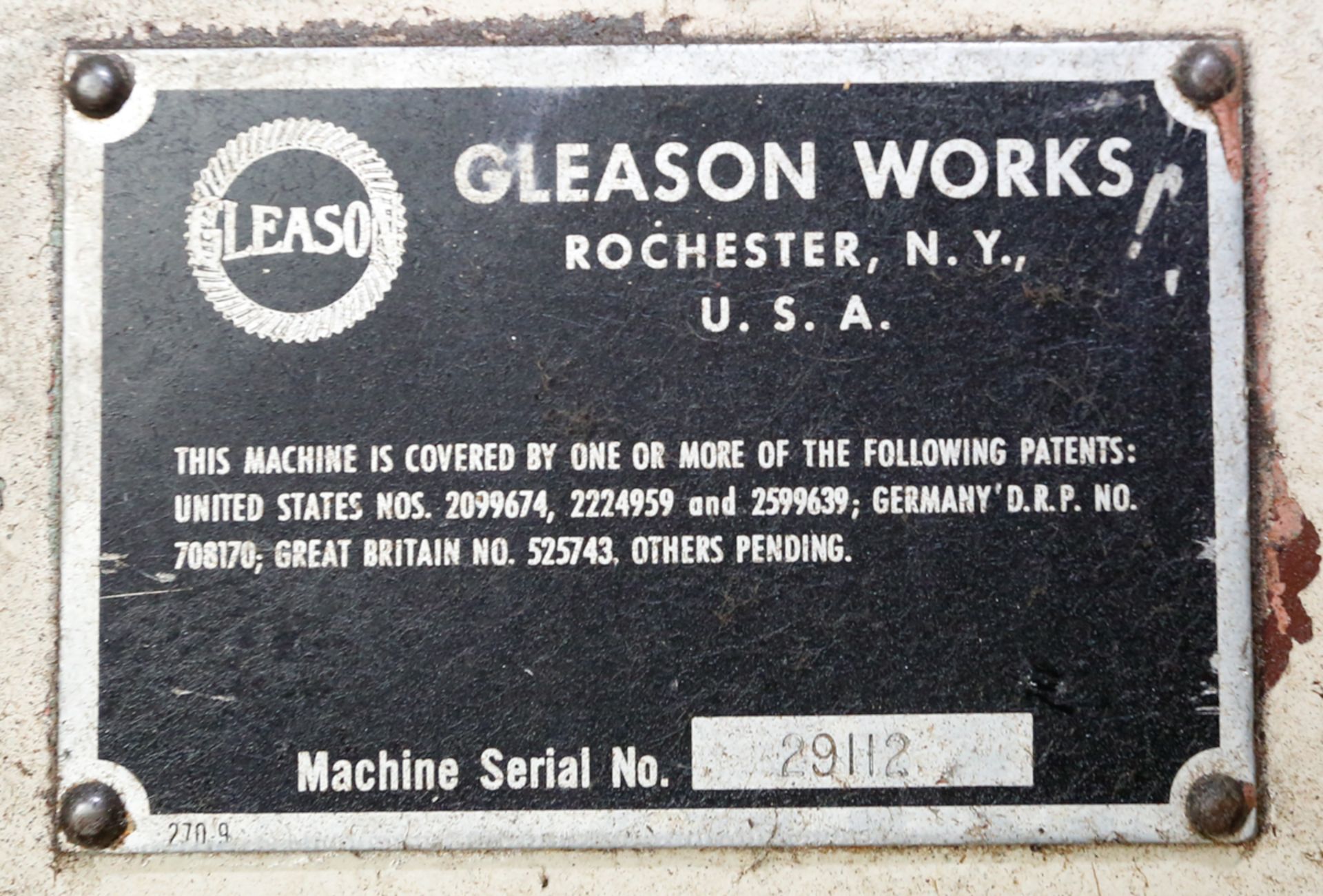 GLEASON CUTTER GRINDER S/N: 29112 (520P) - LOCATED IN GRANBY, QC - LOCATED IN RICHMOND, QC - Image 4 of 4